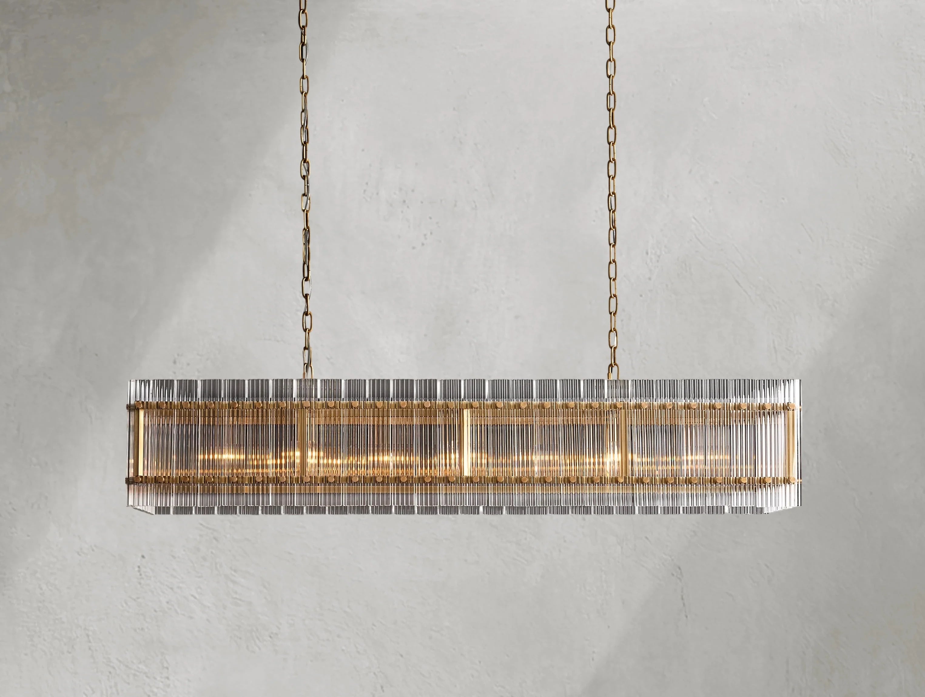 Royce Rectangular Chandelier ZELNO LIGHTING