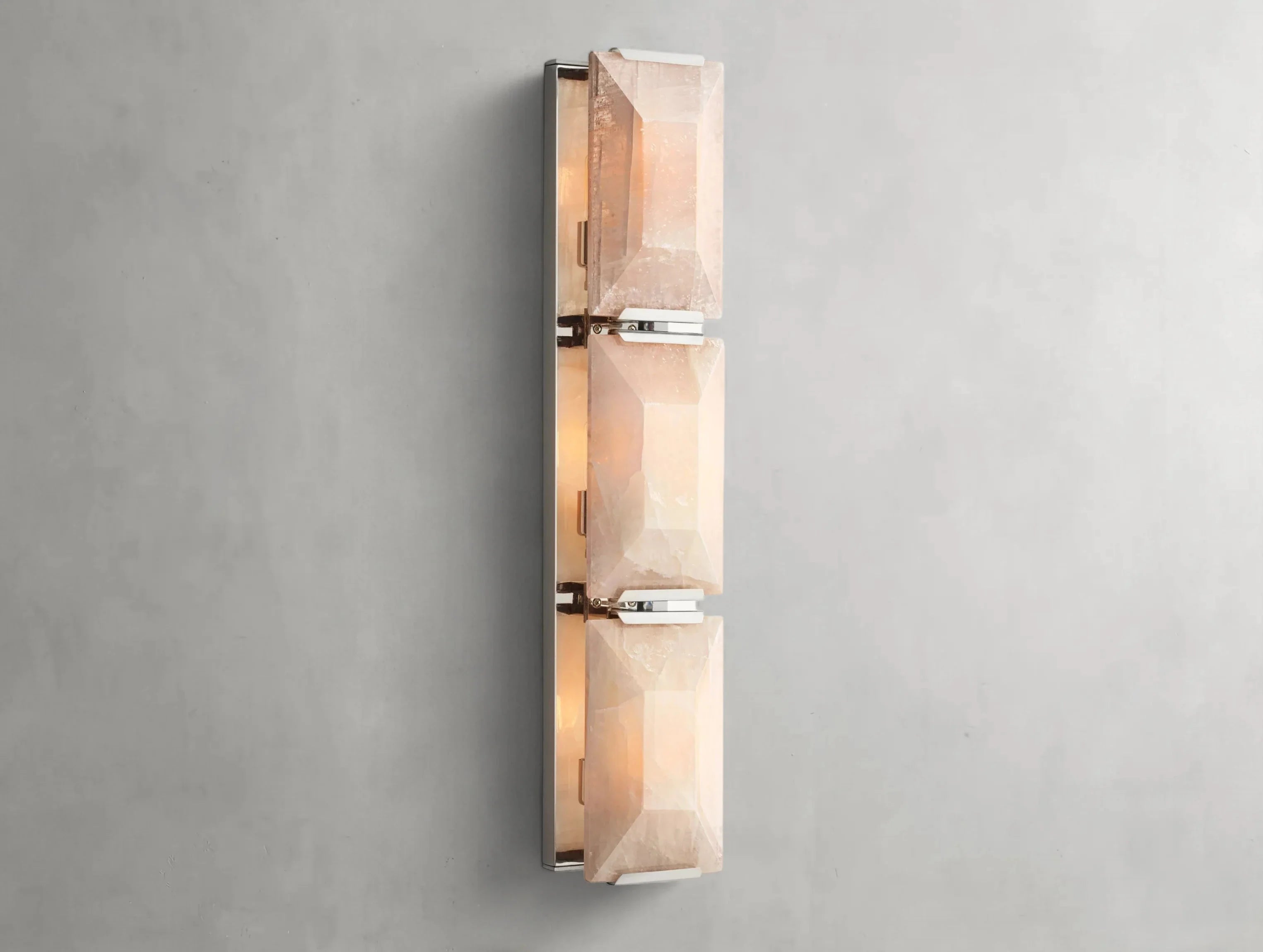 Valonne Calcite Triple Sconce ZELNO LIGHTING