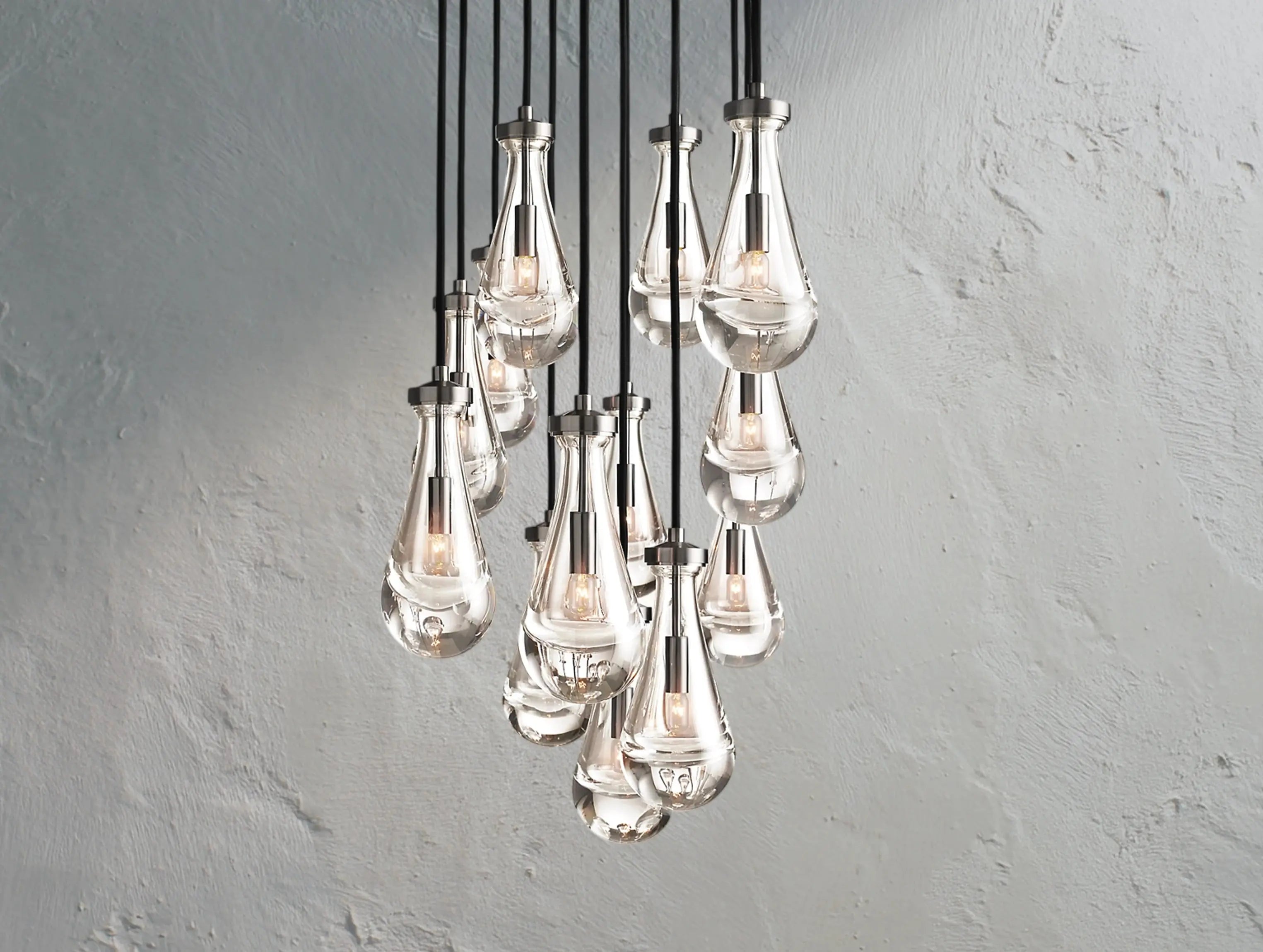 Rainfall Rectangular Chandelier ZELNO LIGHTING