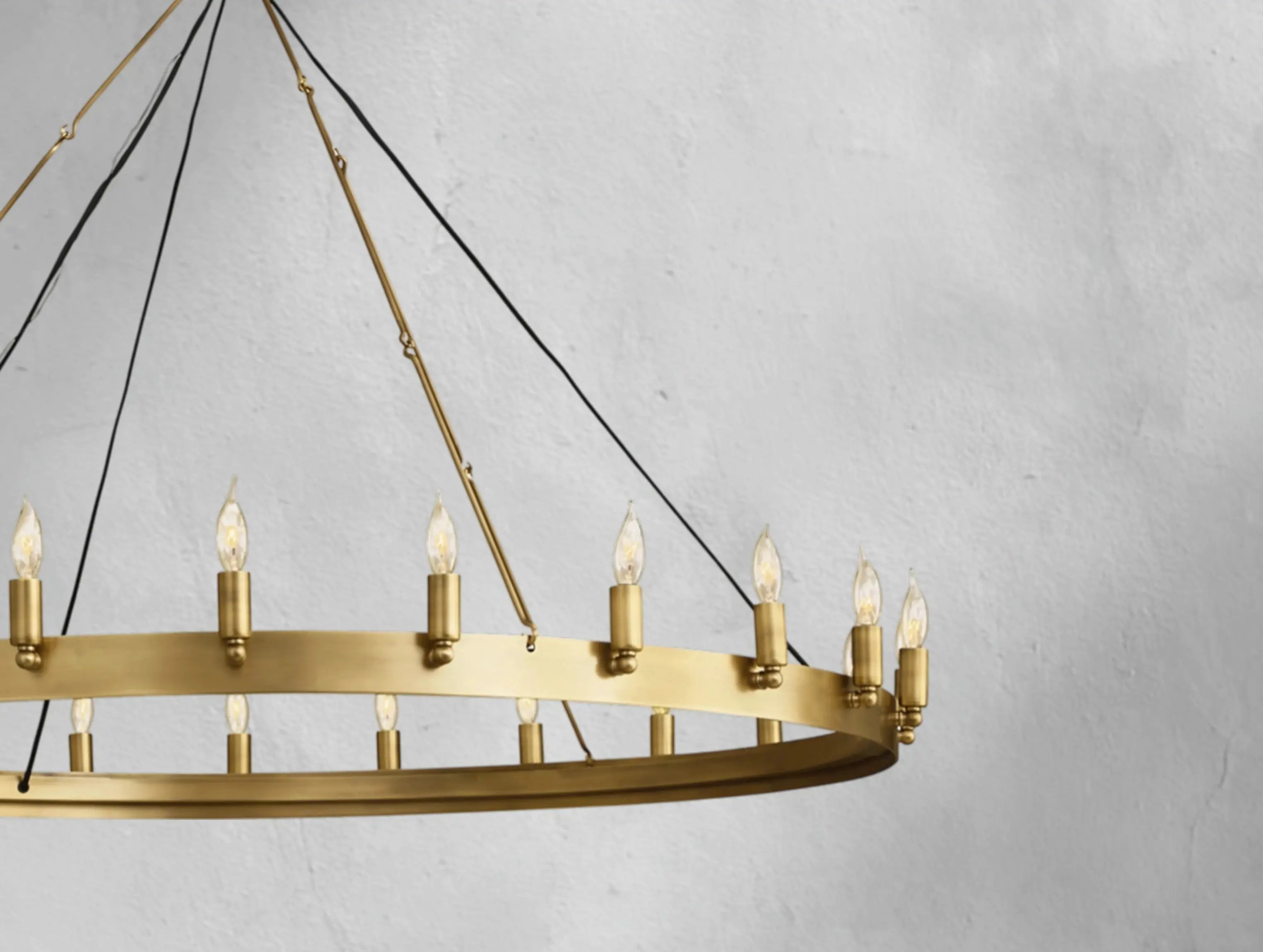 ForgeLine Vintage Filament Round Chandelier ZELNO LIGHTING