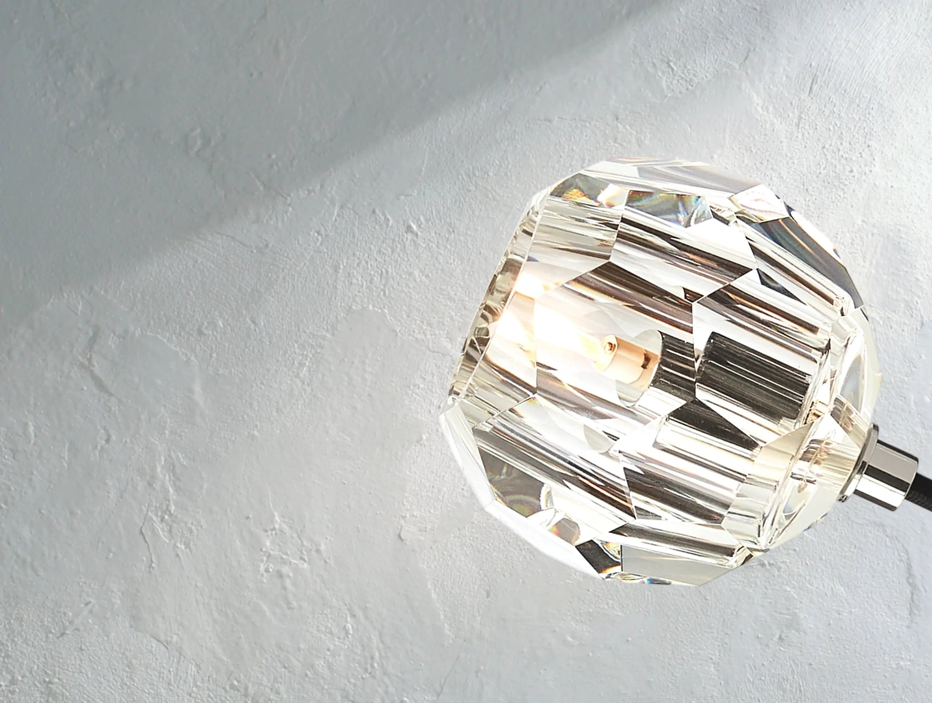Orbital Cristal Glass Cord Pendant ZELNO LIGHTING