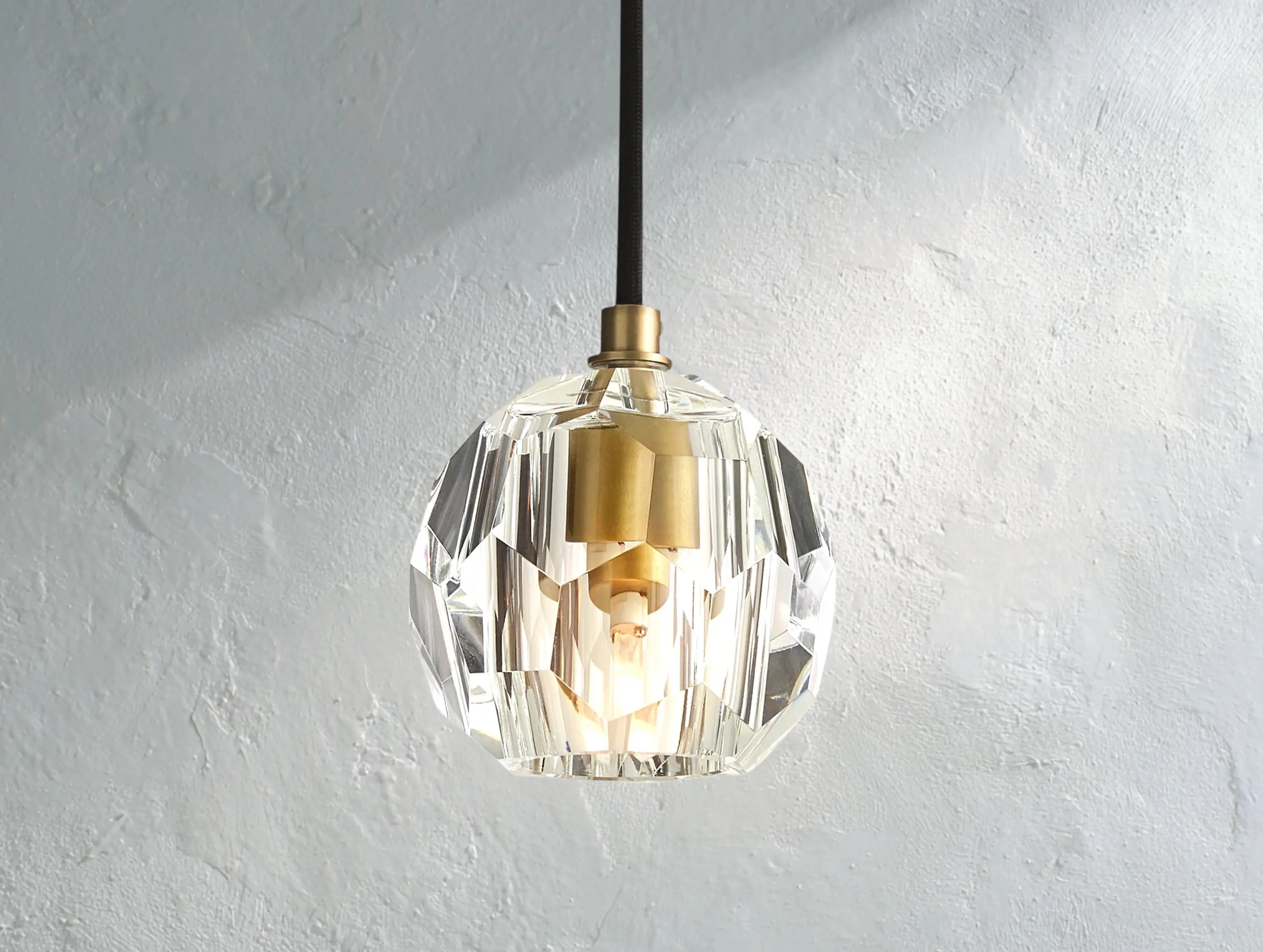 Orbital Cristal Glass Cord Pendant ZELNO LIGHTING
