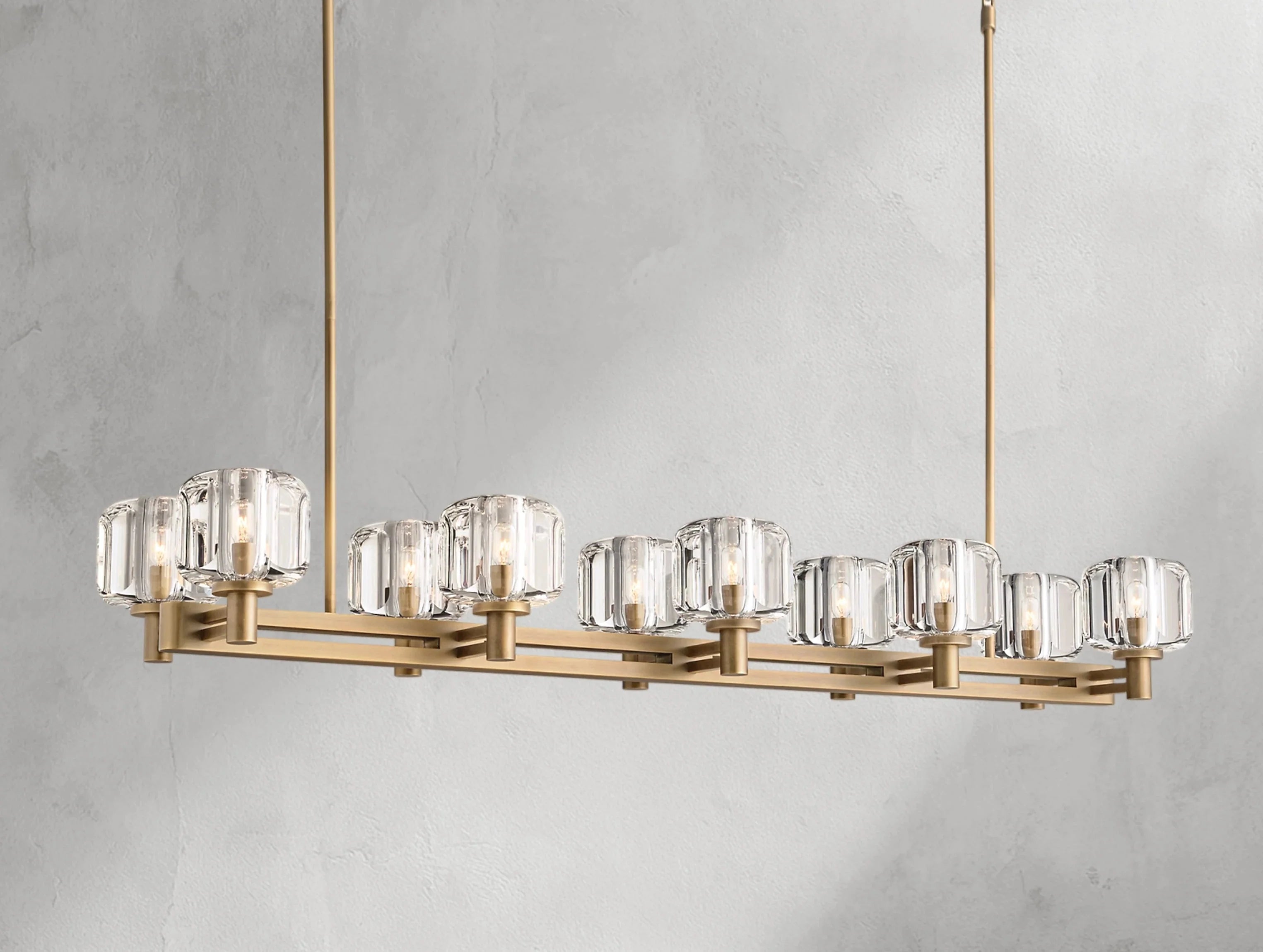 Demanette Linear Chandelier ZELNO LIGHTING