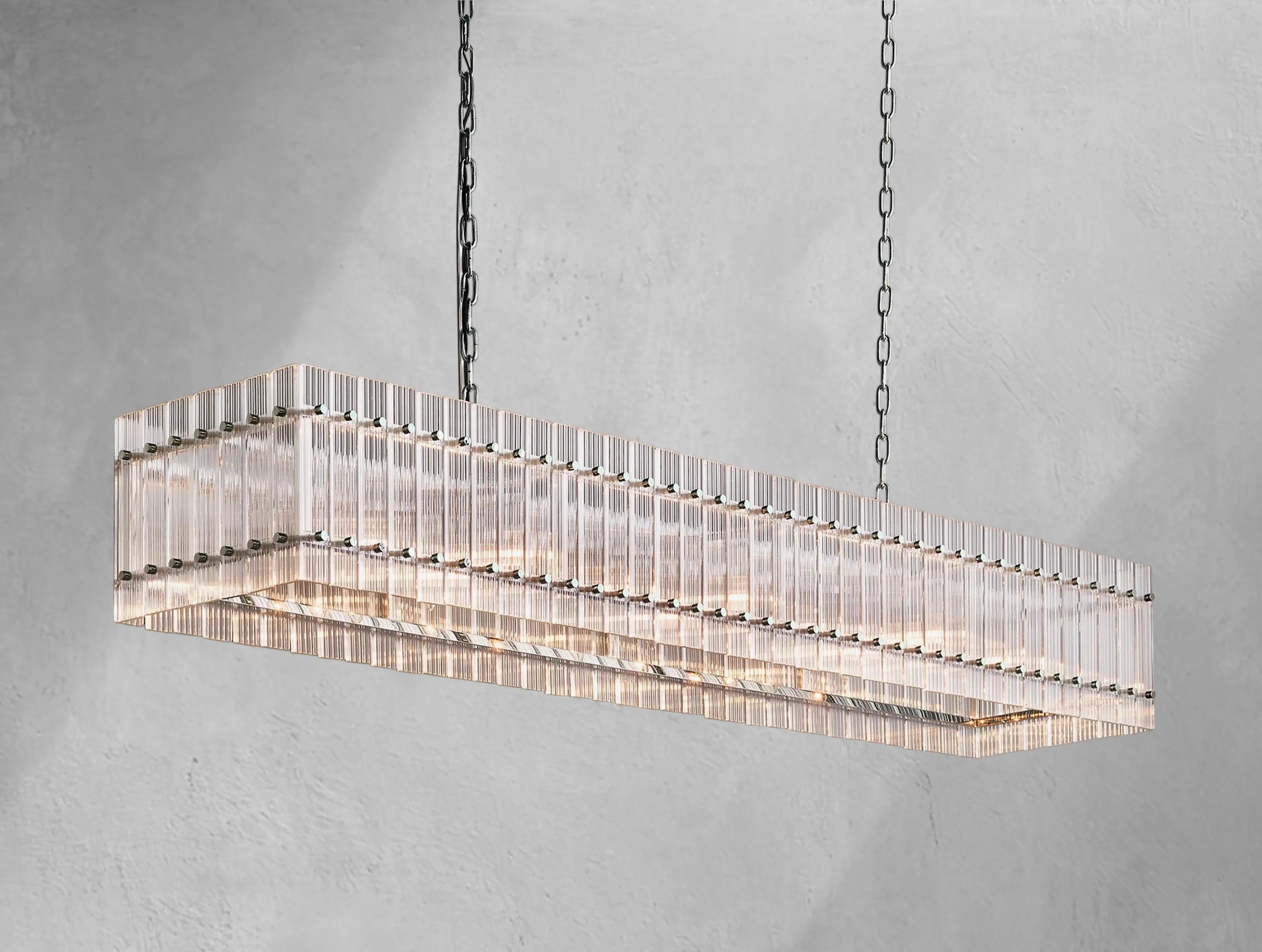 Royce Rectangular Chandelier ZELNO LIGHTING