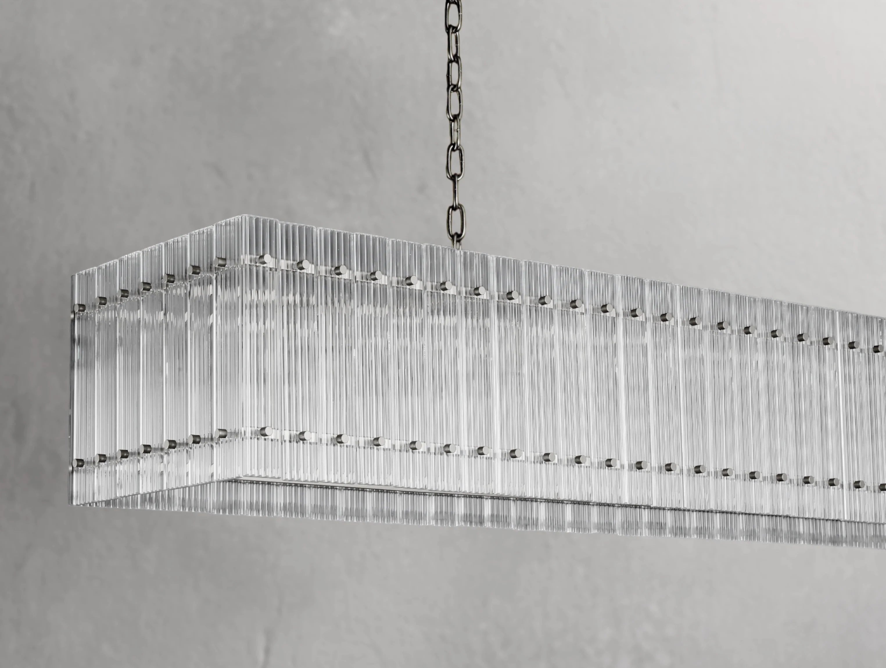 Royce Rectangular Chandelier ZELNO LIGHTING