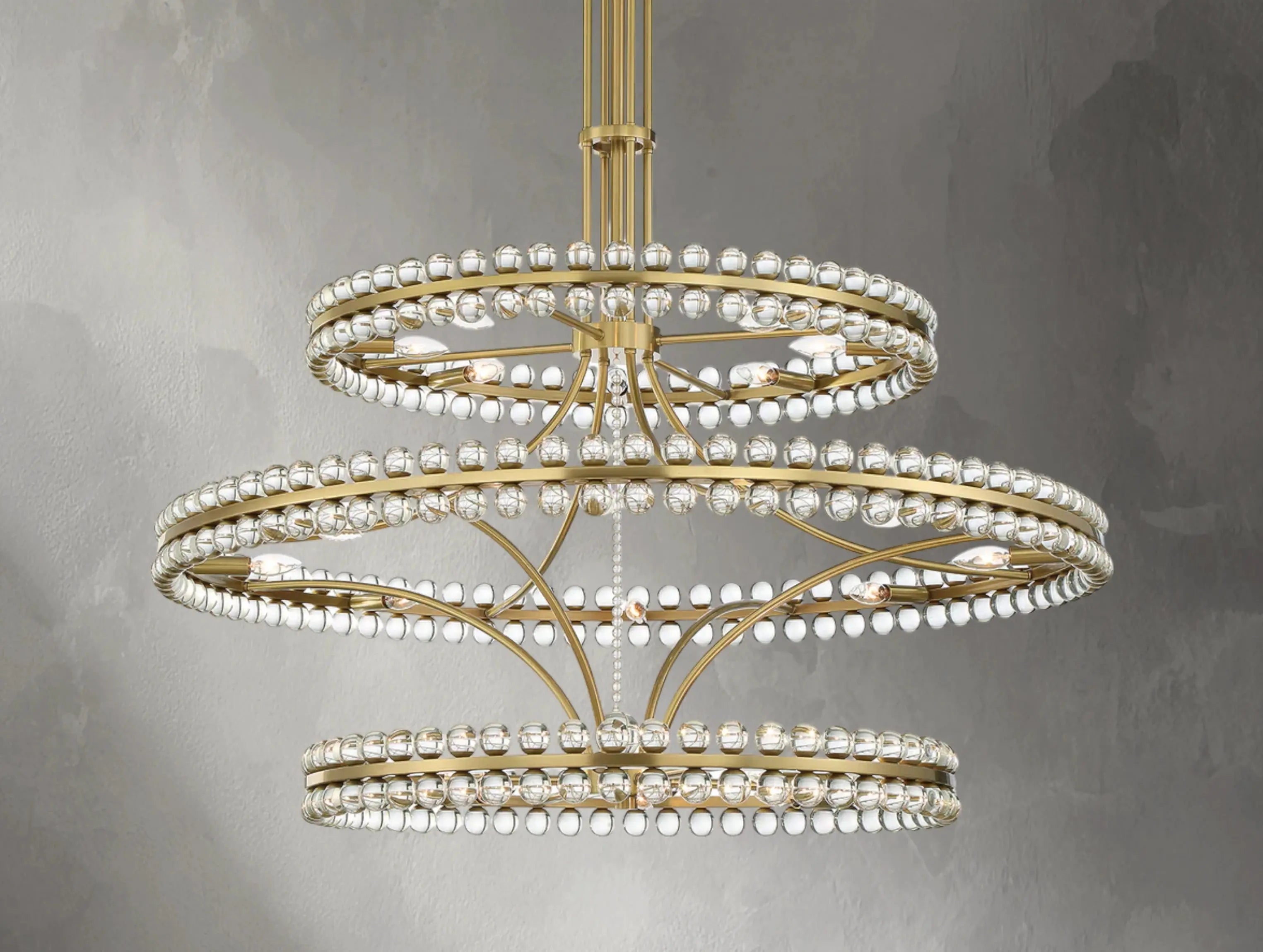 Karachi Tiered Round Chandelier ZELNO LIGHTING