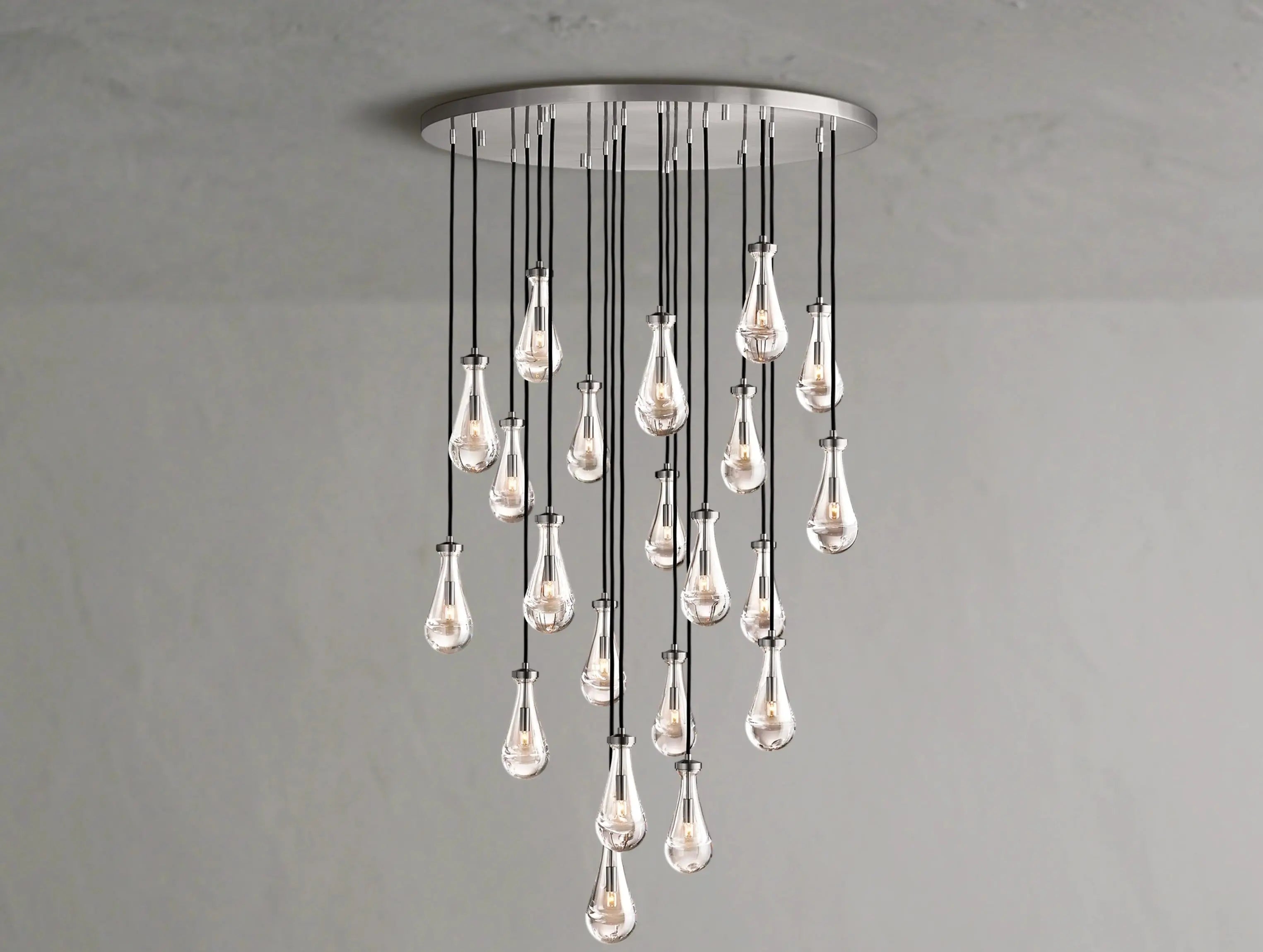 Rainfall Round Chandelier ZELNO LIGHTING