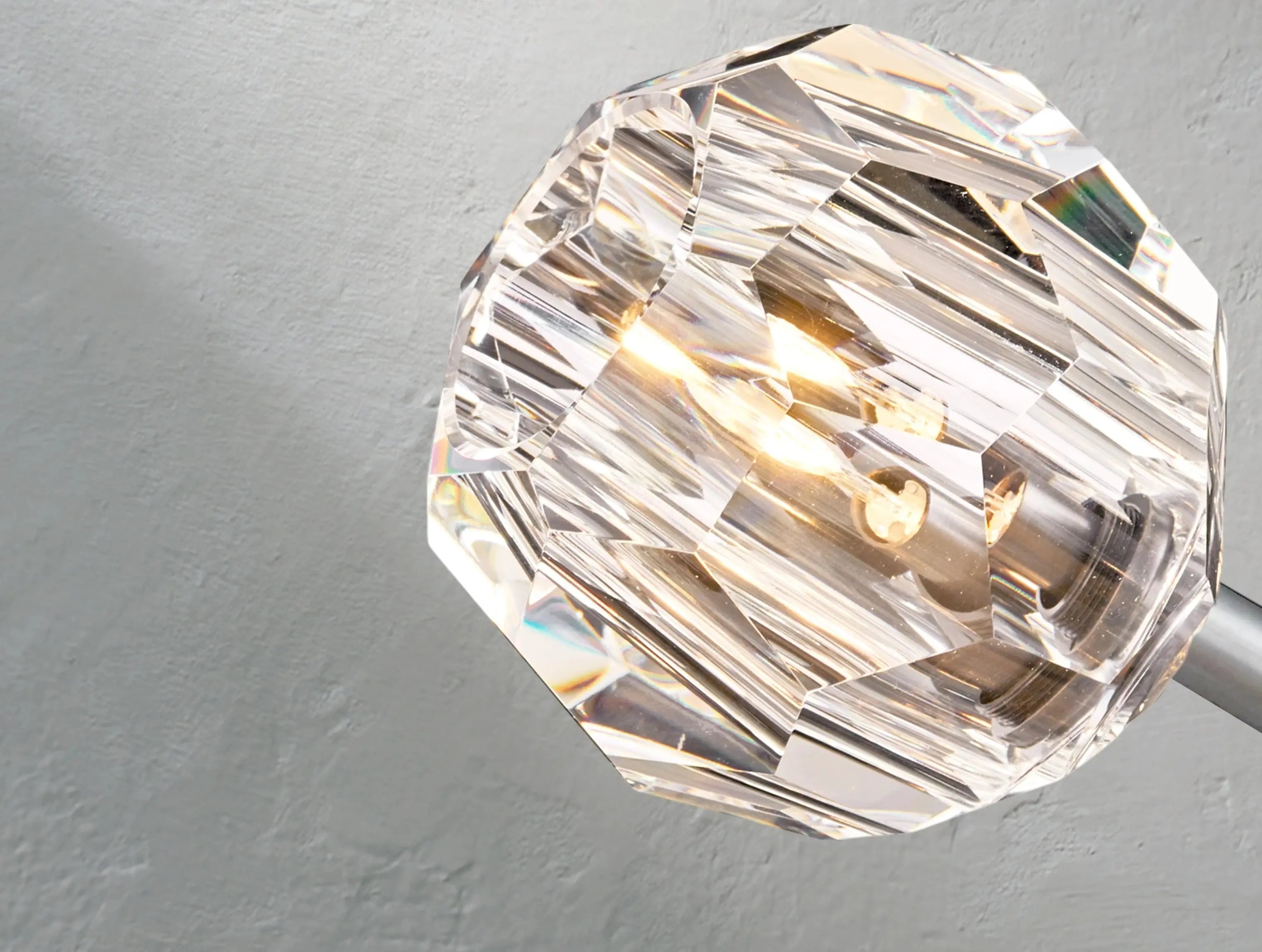 Orbital Cristal Glass Round Chandelier ZELNO LIGHTING