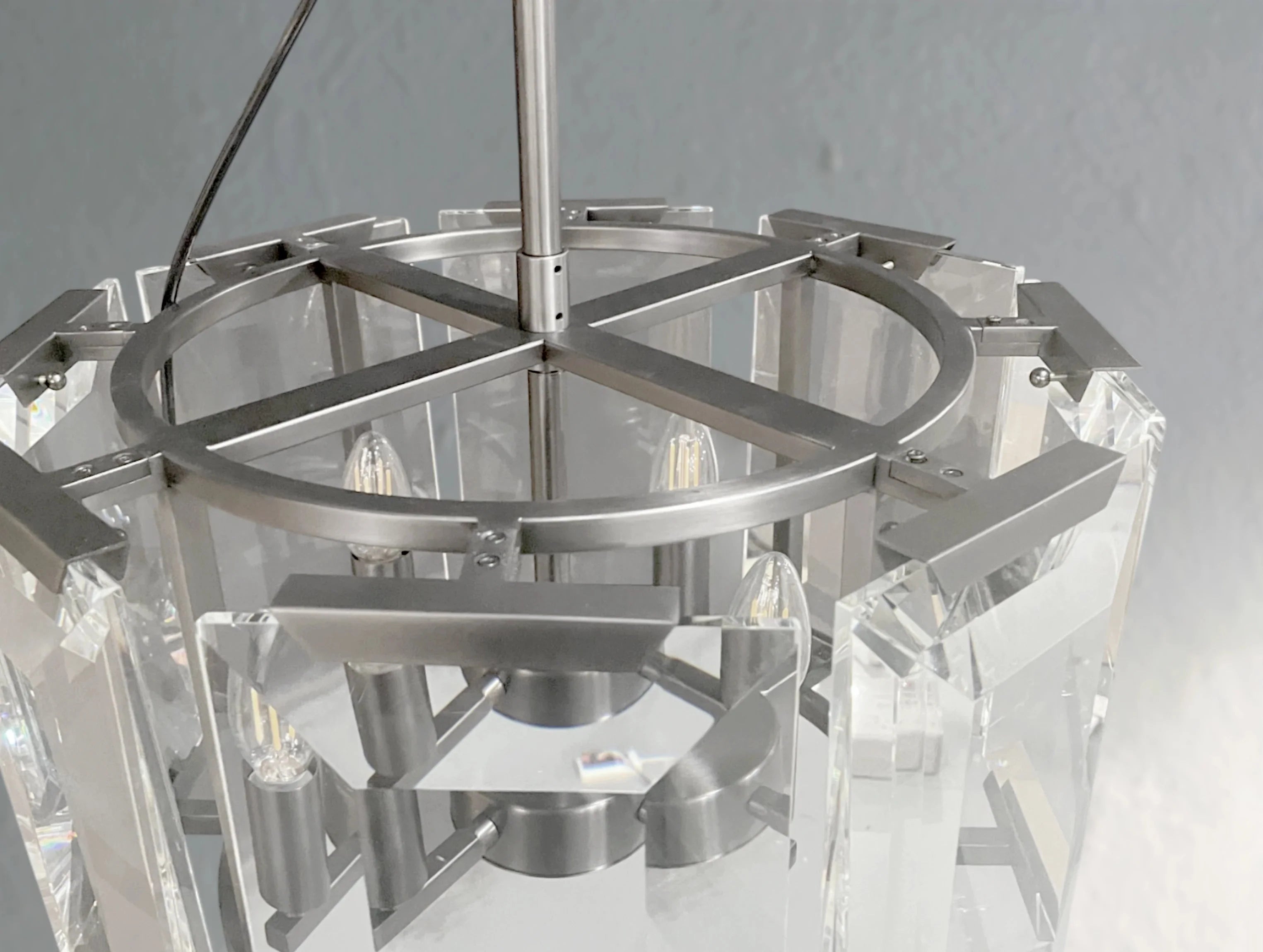Valonne Crystal Round Chandelier ZELNO LIGHTING