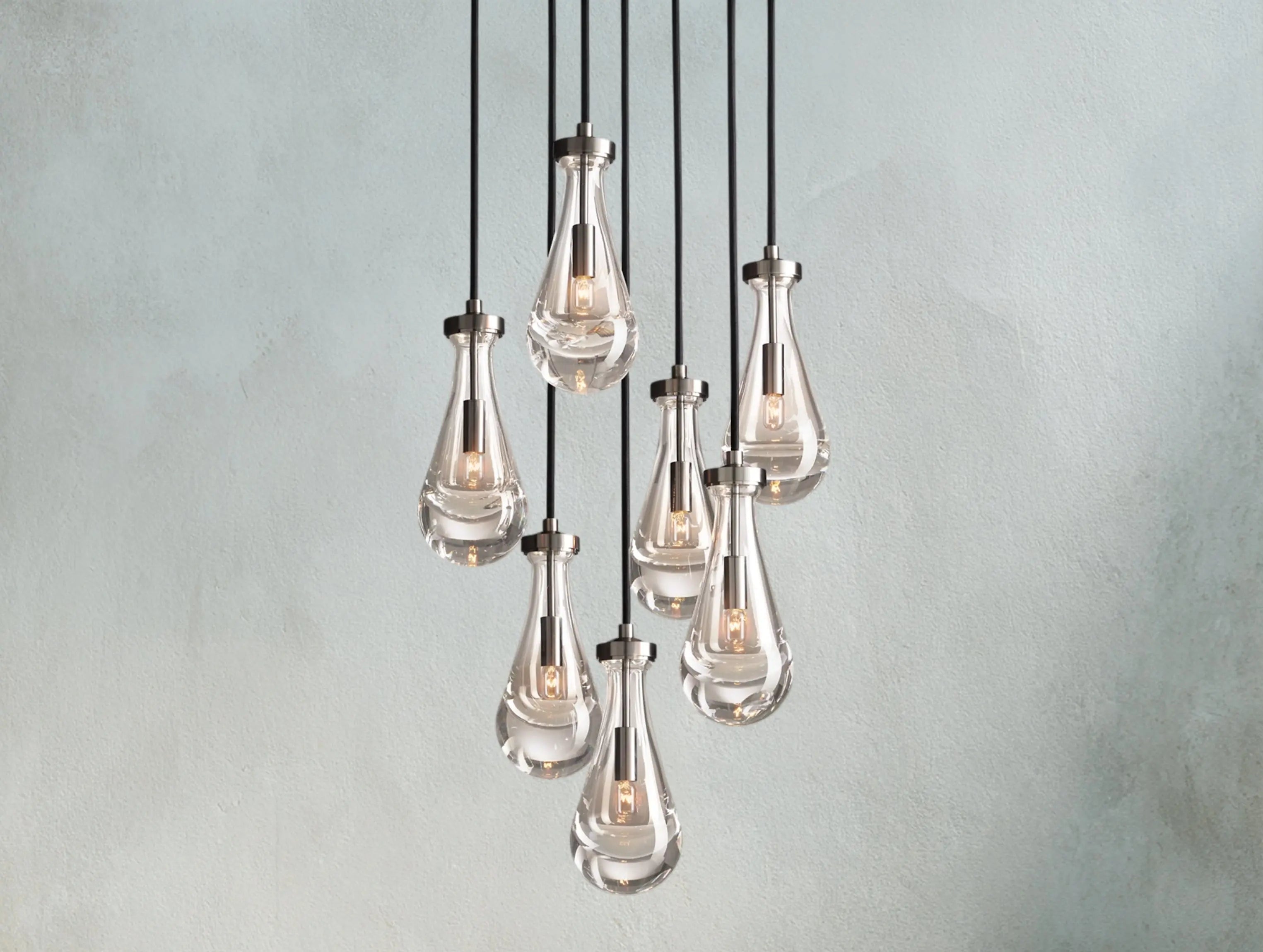 Rainfall Round Chandelier ZELNO LIGHTING