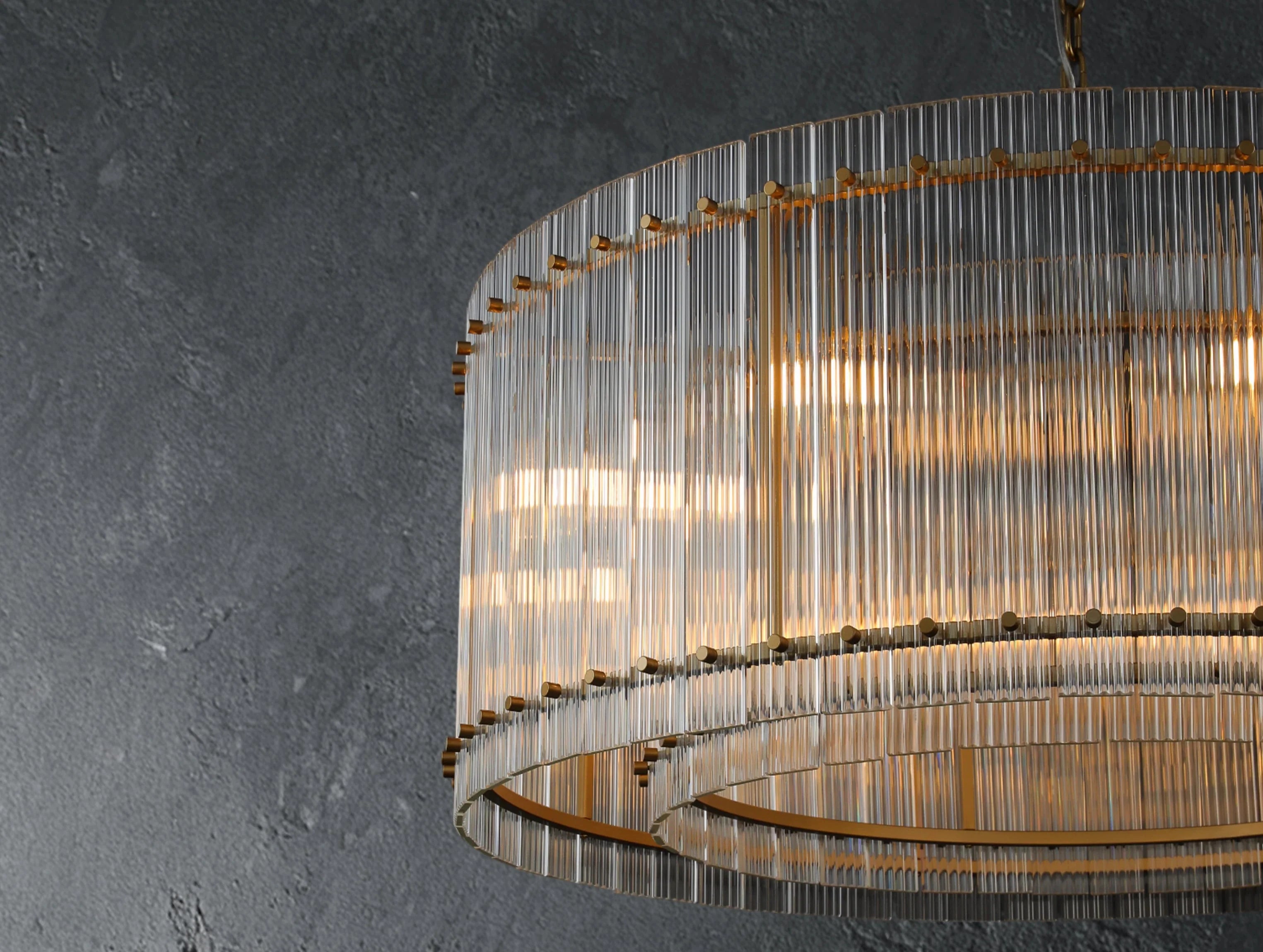 Royce Round Chandelier ZELNO LIGHTING