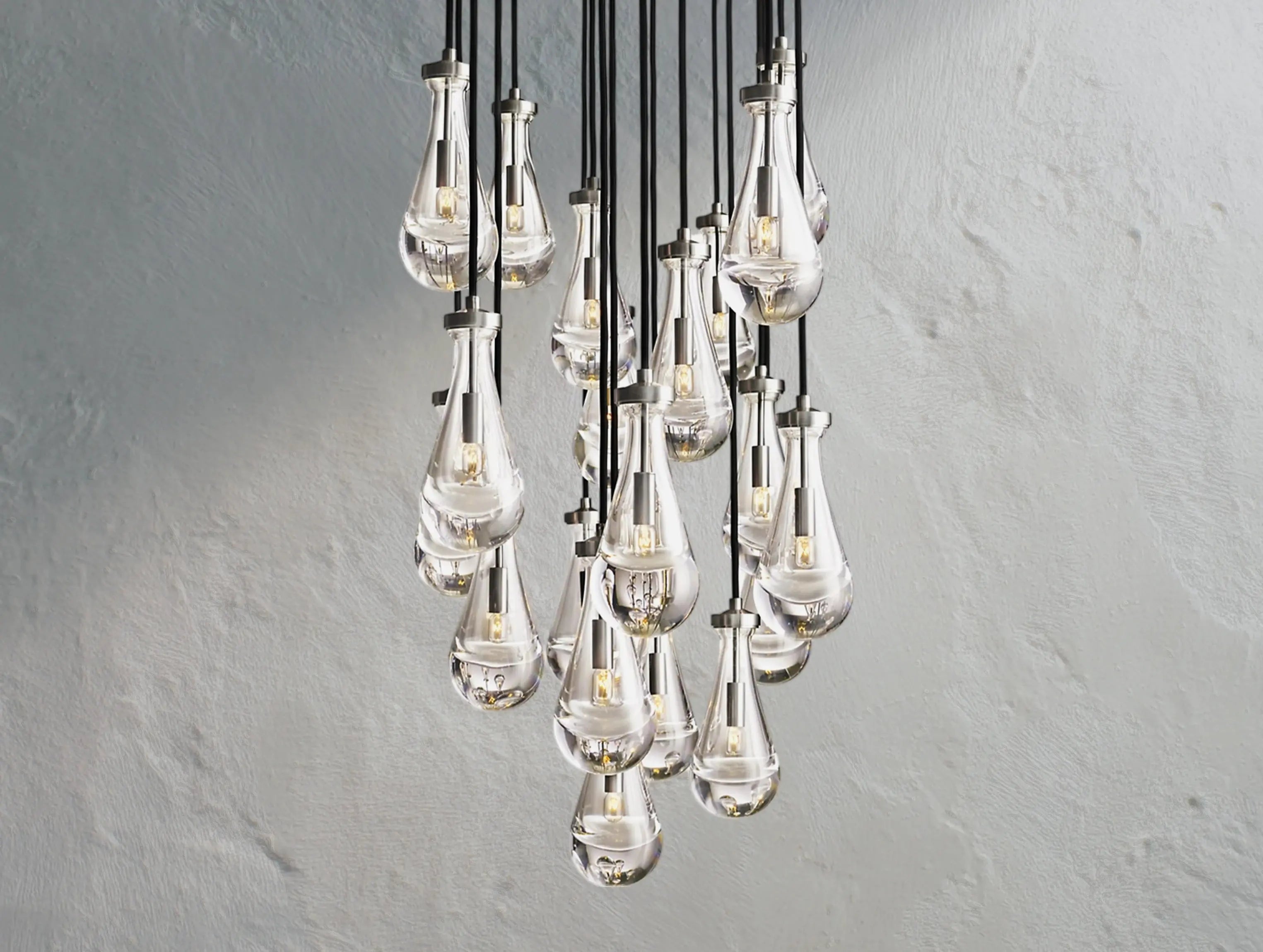 Rainfall Rectangular Chandelier ZELNO LIGHTING