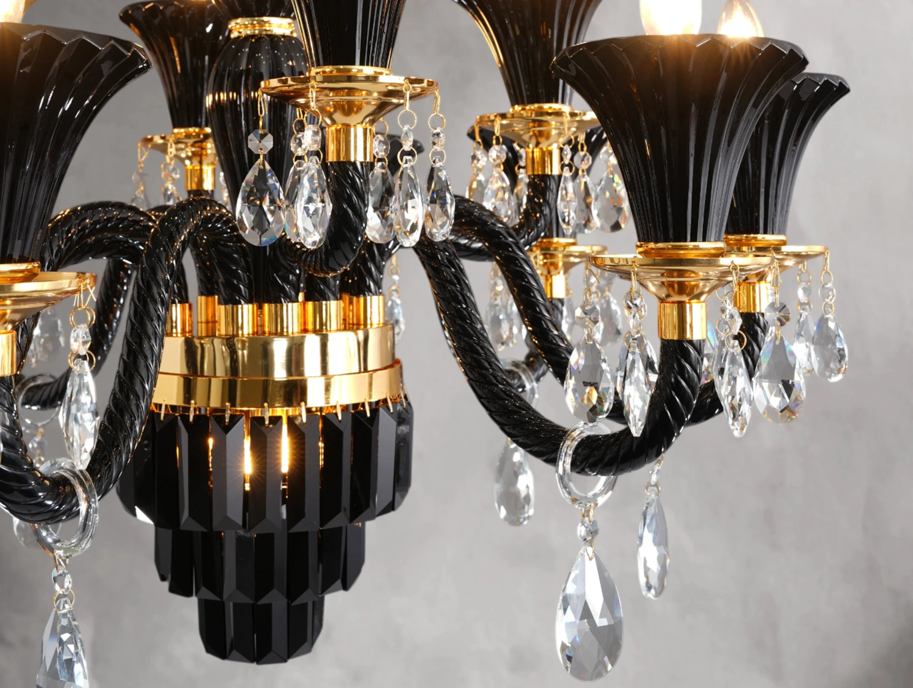 Notiasus Glass Round Chandelier ZELNO LIGHTING