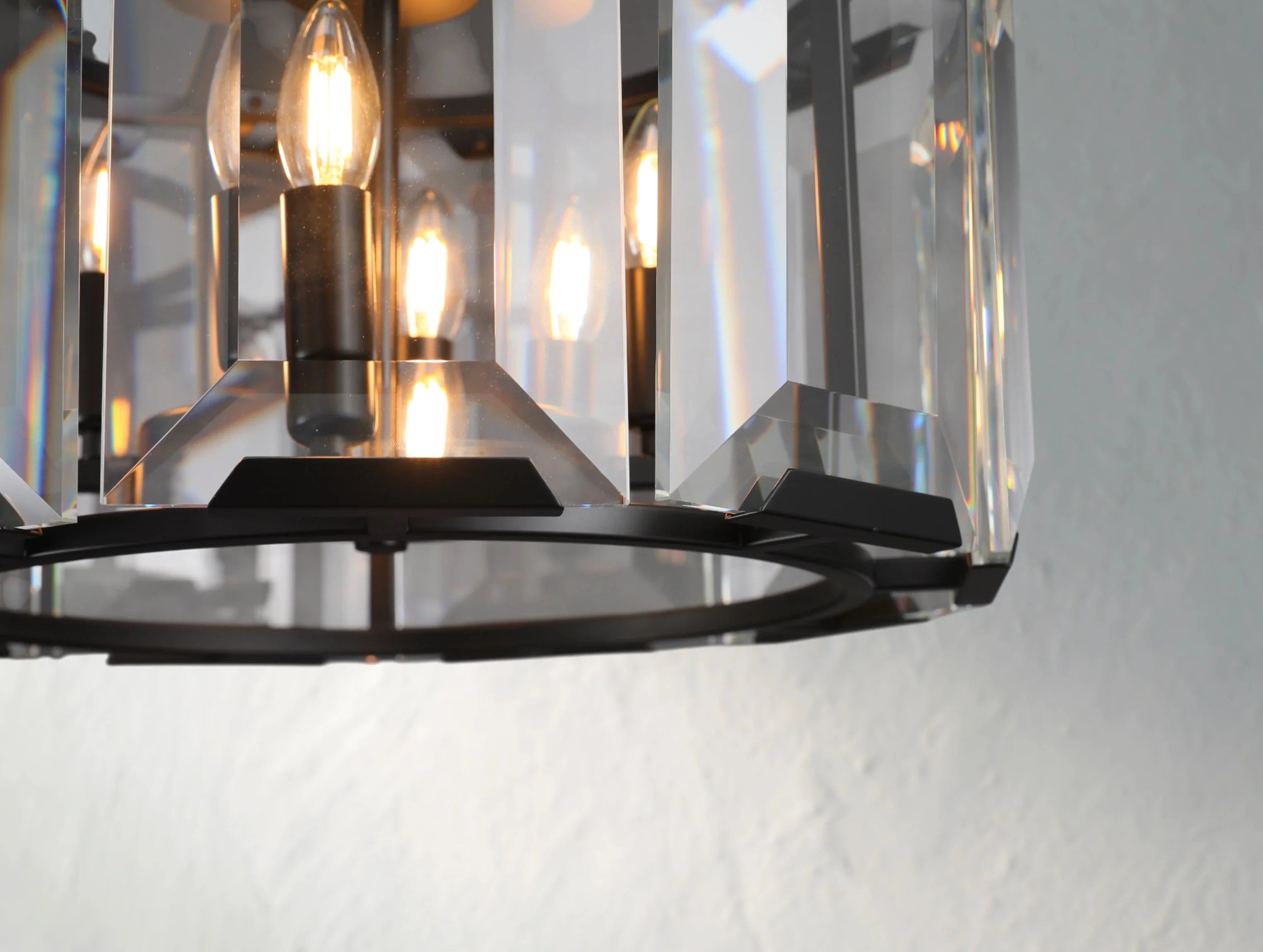 Valonne Crystal Round Chandelier ZELNO LIGHTING