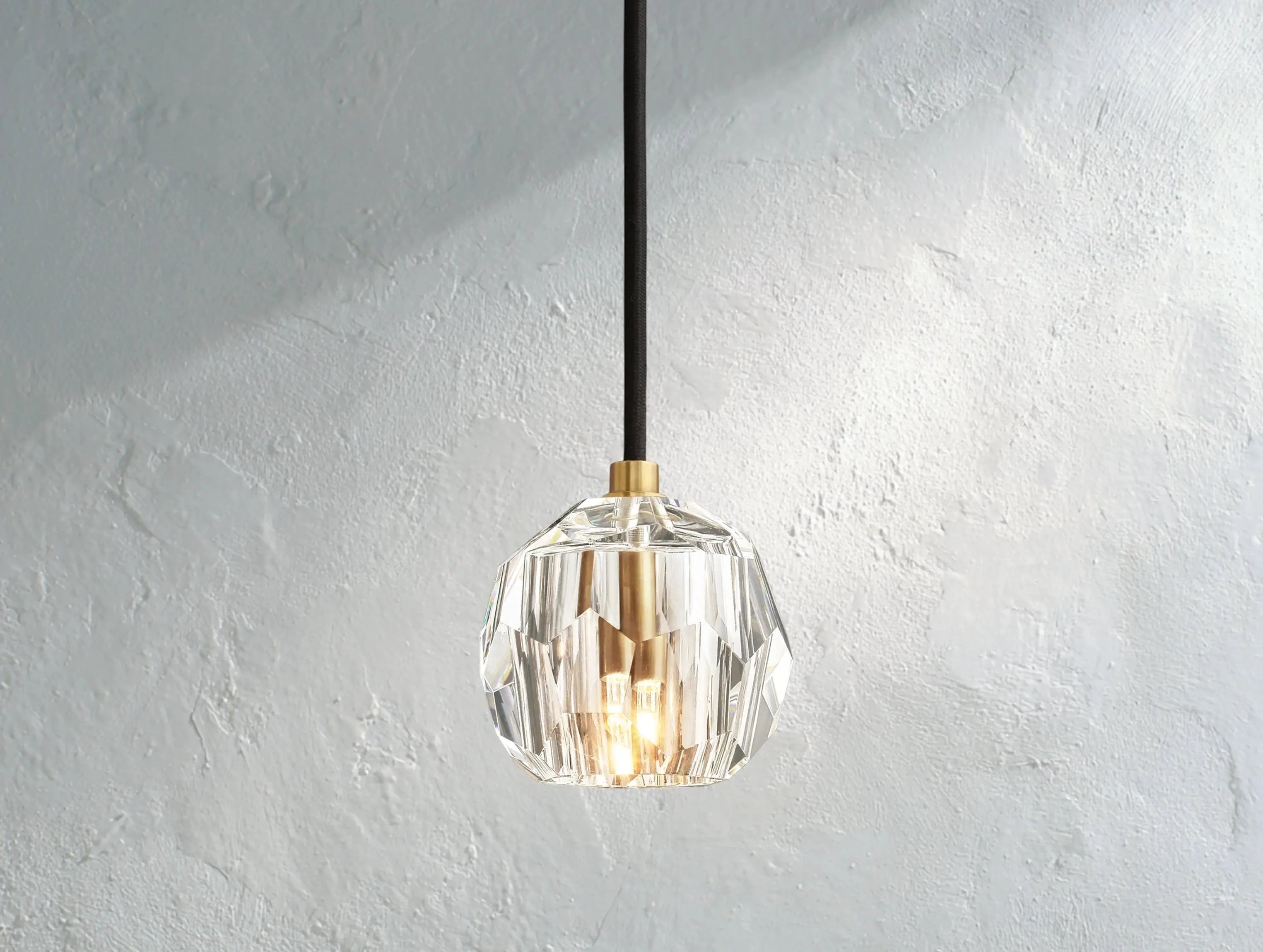 Orbital Cristal Glass Cord Pendant ZELNO LIGHTING