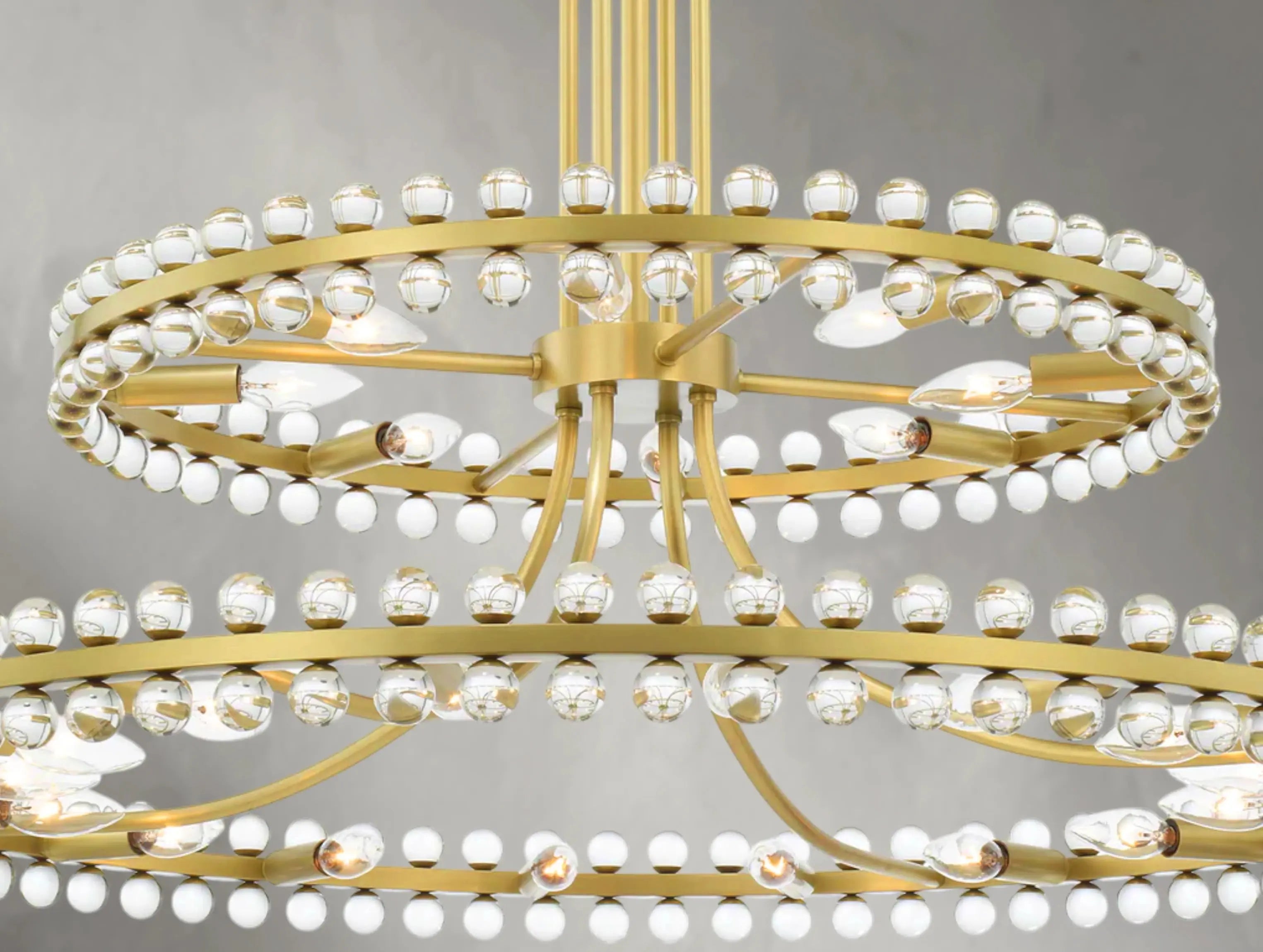 Karachi Two-Tier Round Chandelier ZELNO LIGHTING