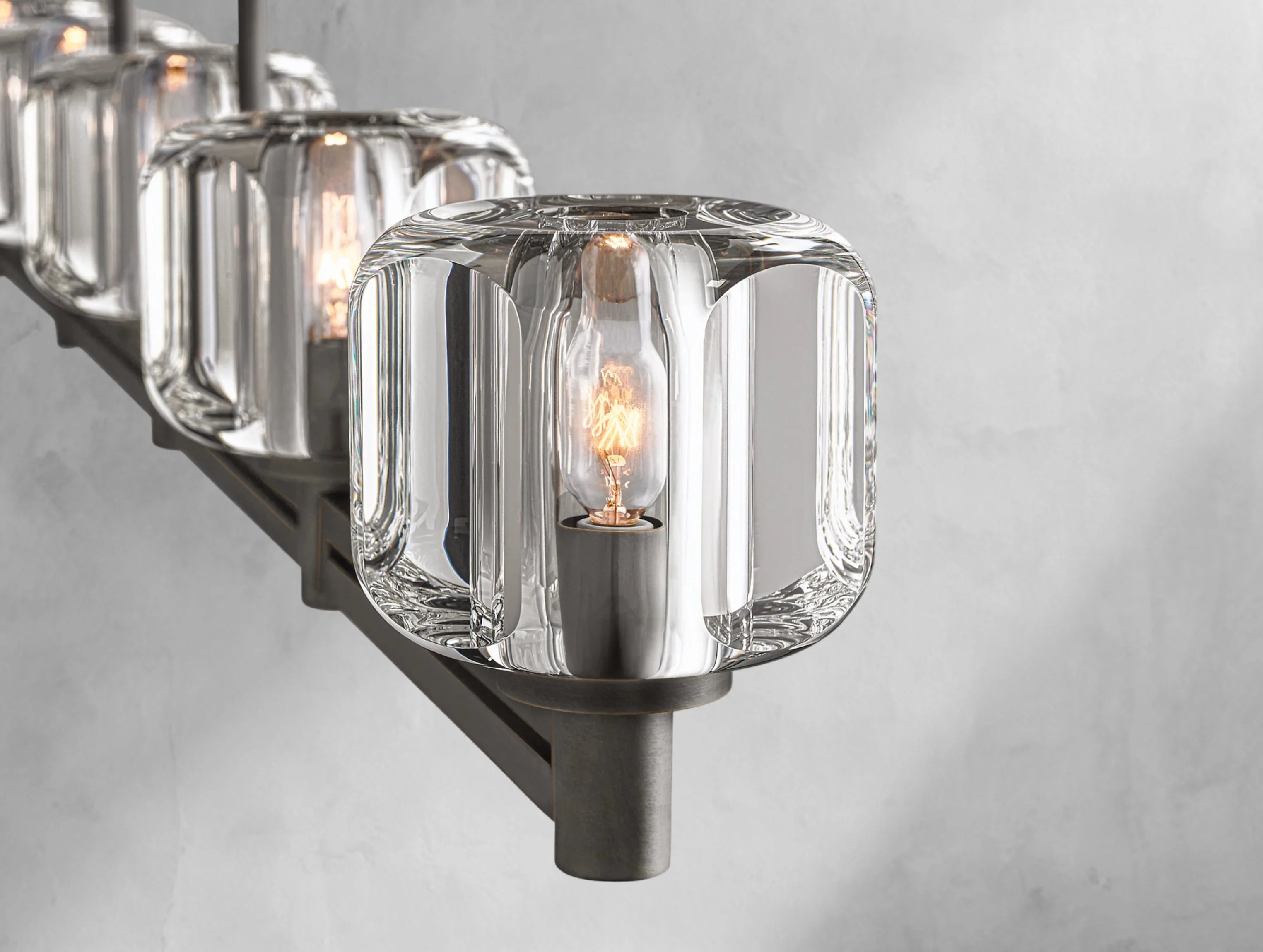 Demanette Linear Chandelier ZELNO LIGHTING