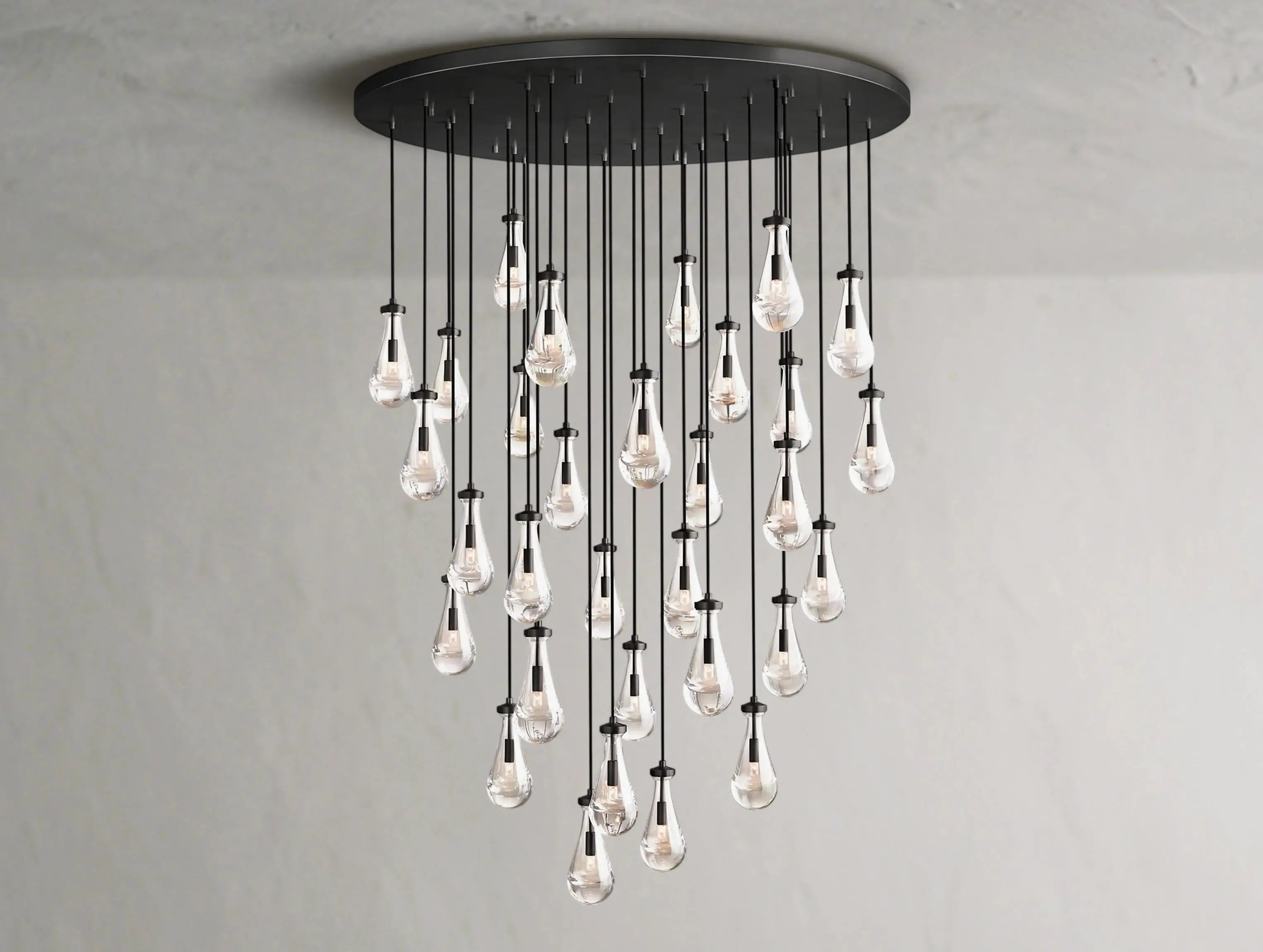 Rainfall Round Chandelier ZELNO LIGHTING