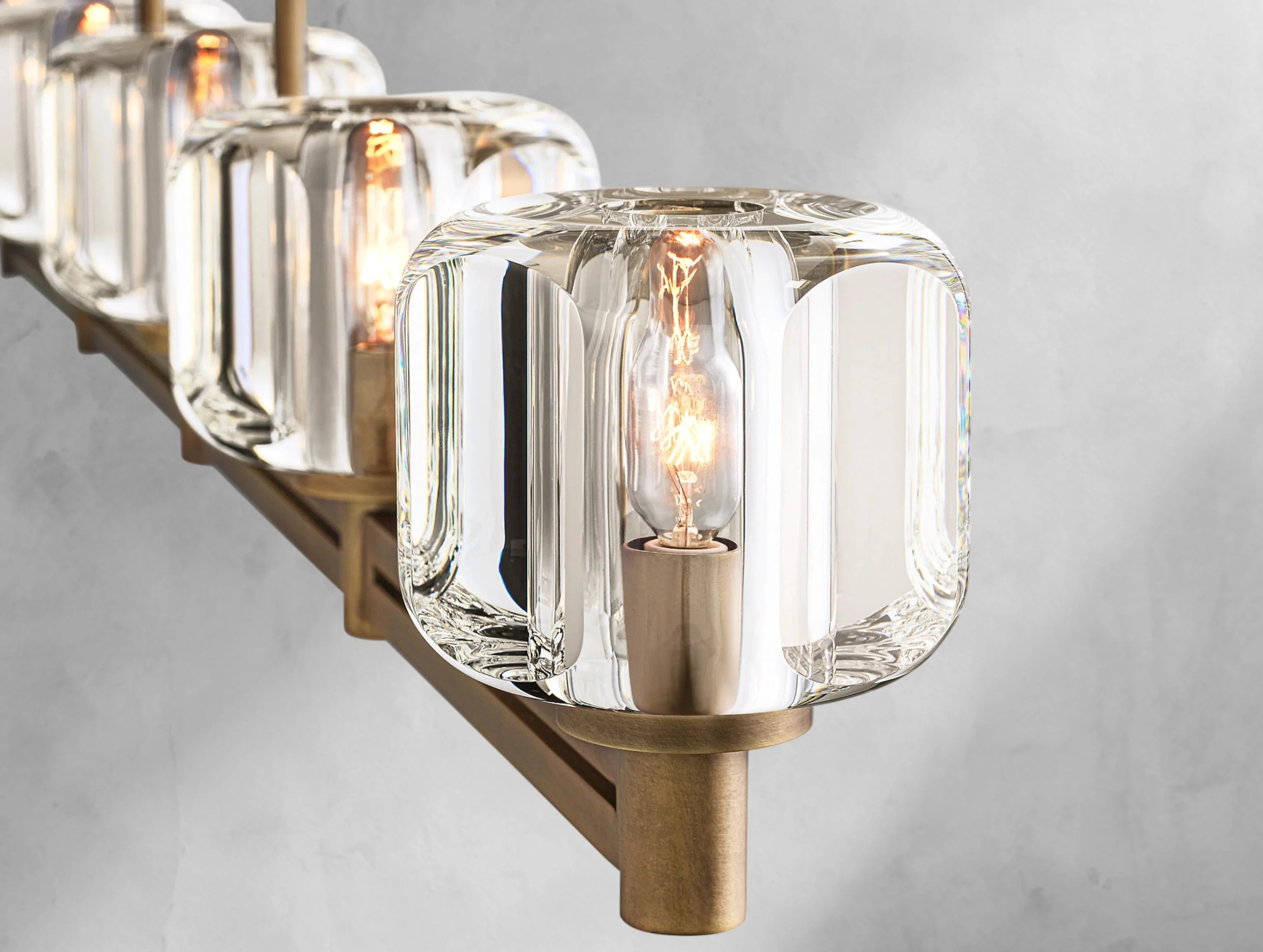 Demanette Linear Chandelier ZELNO LIGHTING