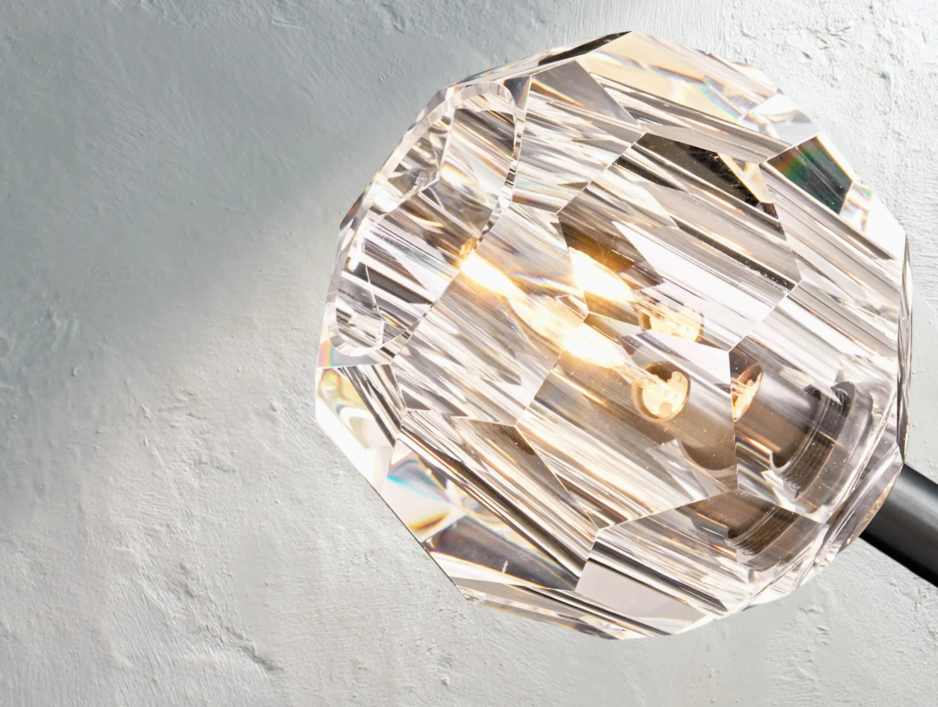 Orbital Cristal Glass Round Cluster Chandelier ZELNO LIGHTING