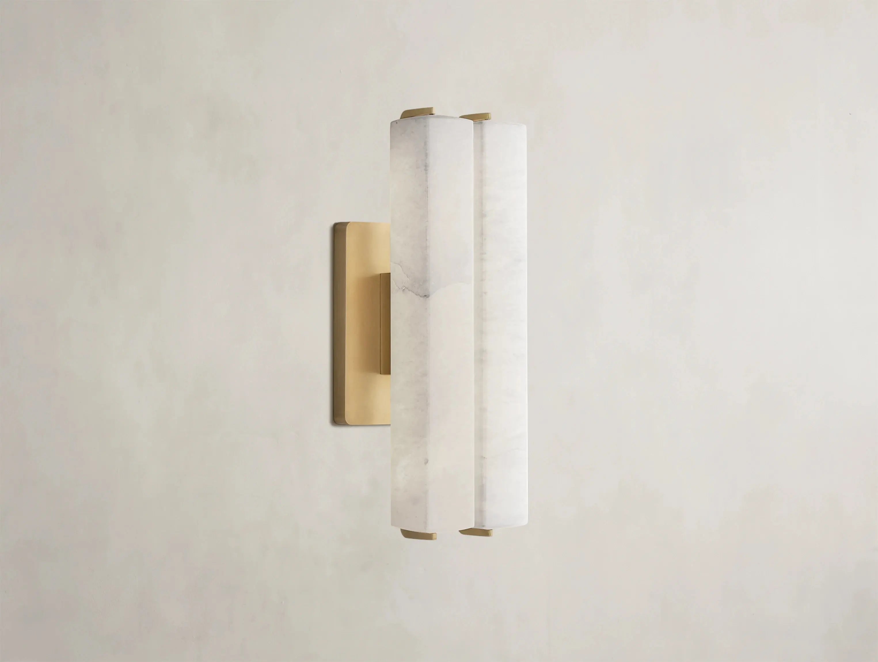 Ardubon Alabaster Double Sconce ZELNO LIGHTING
