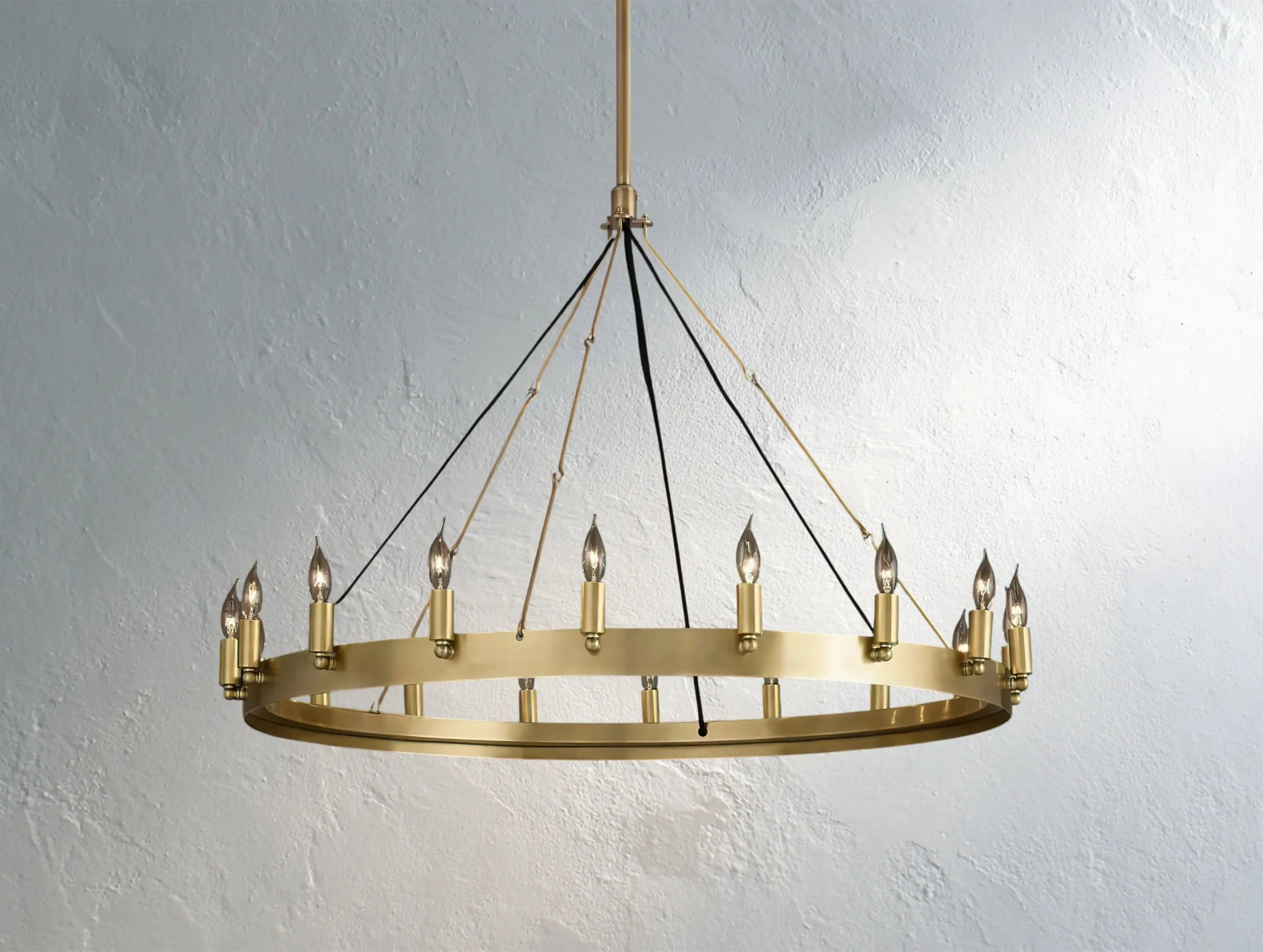 ForgeLine Vintage Filament Round Chandelier ZELNO LIGHTING