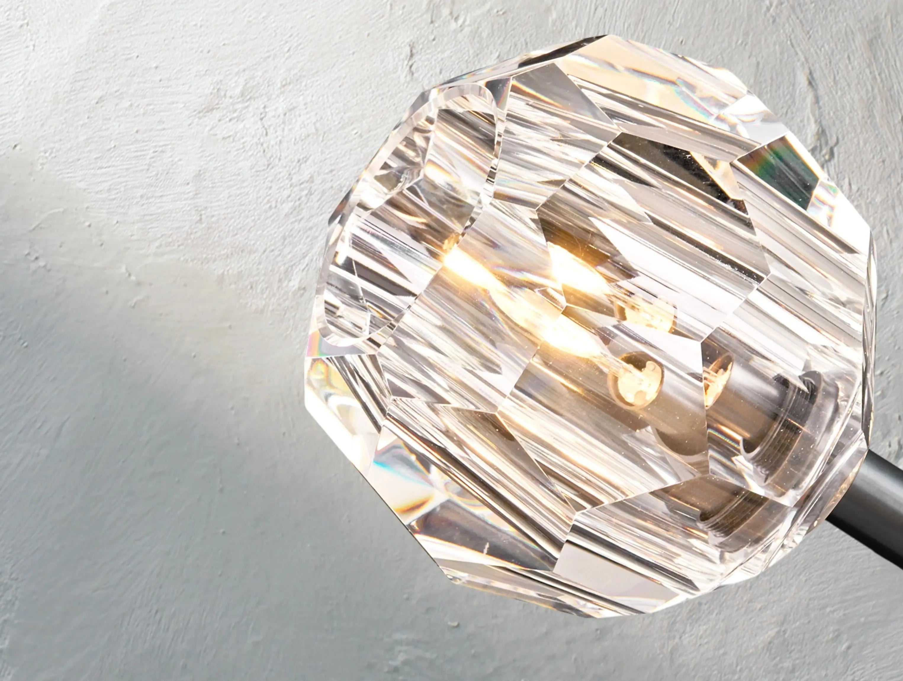 Orbital Cristal Glass Round Cluster Chandelier ZELNO LIGHTING