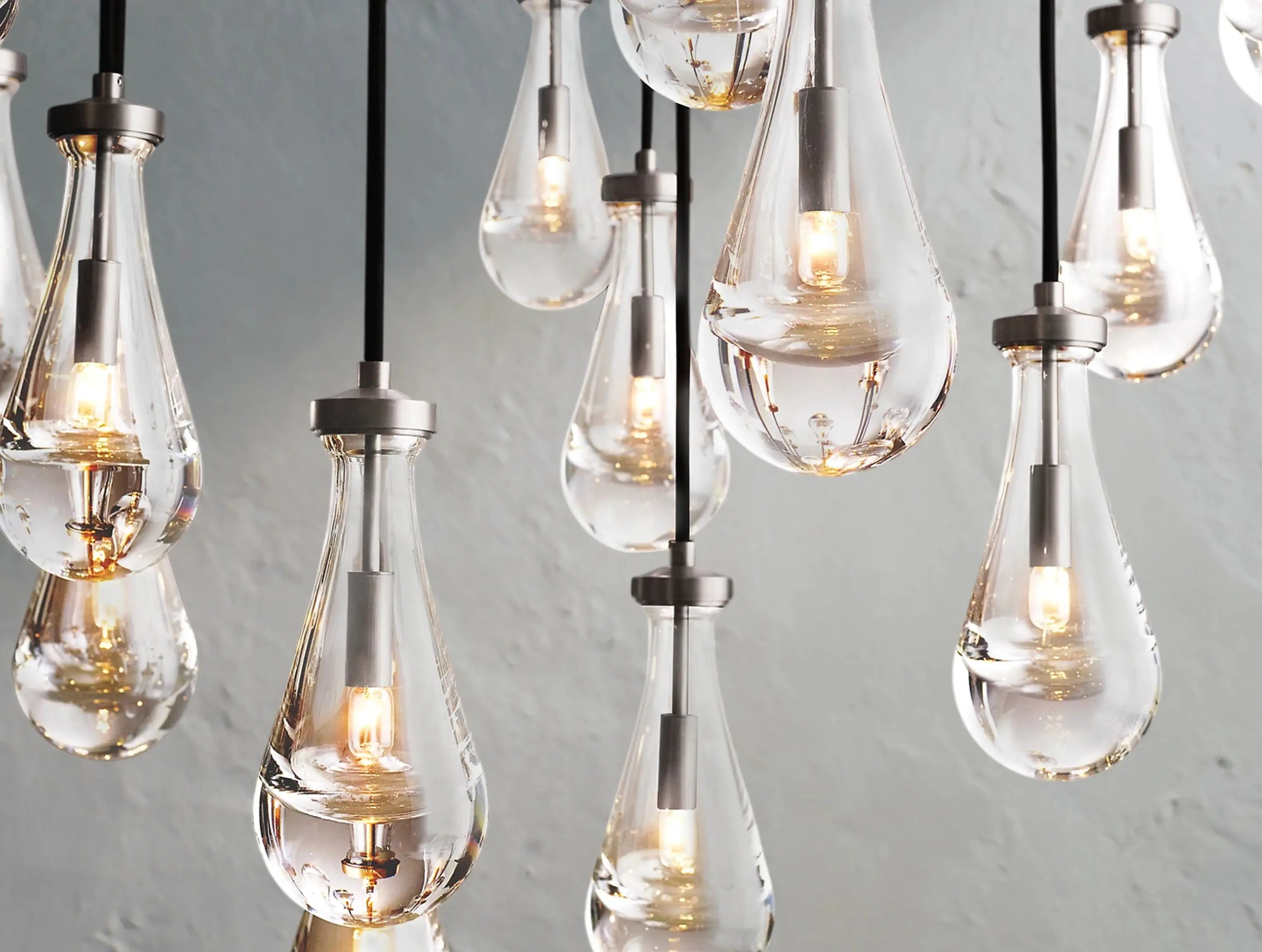 Rainfall Rectangular Chandelier ZELNO LIGHTING