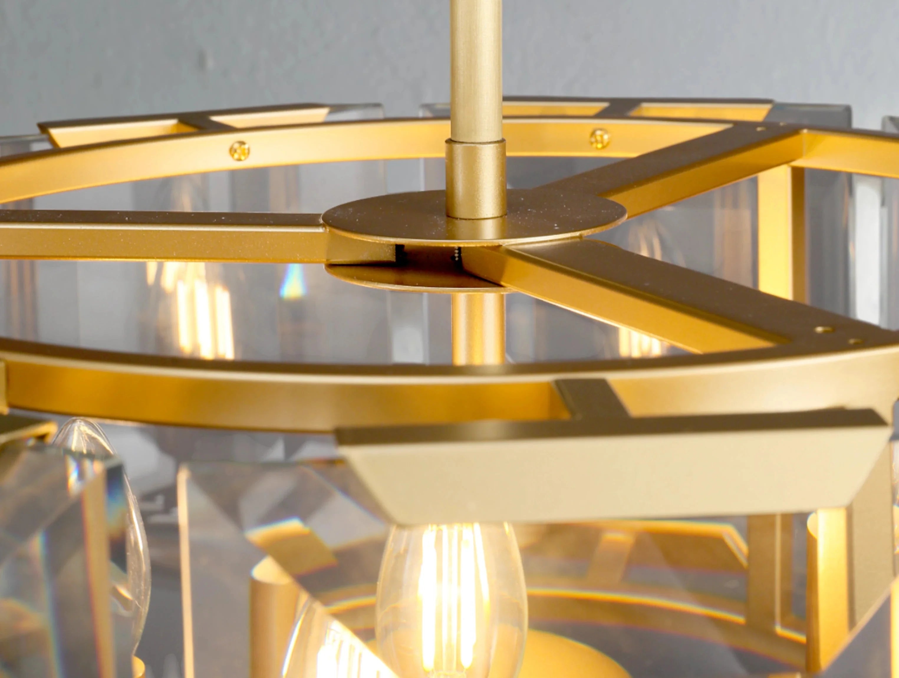 Valonne Crystal Round Chandelier ZELNO LIGHTING