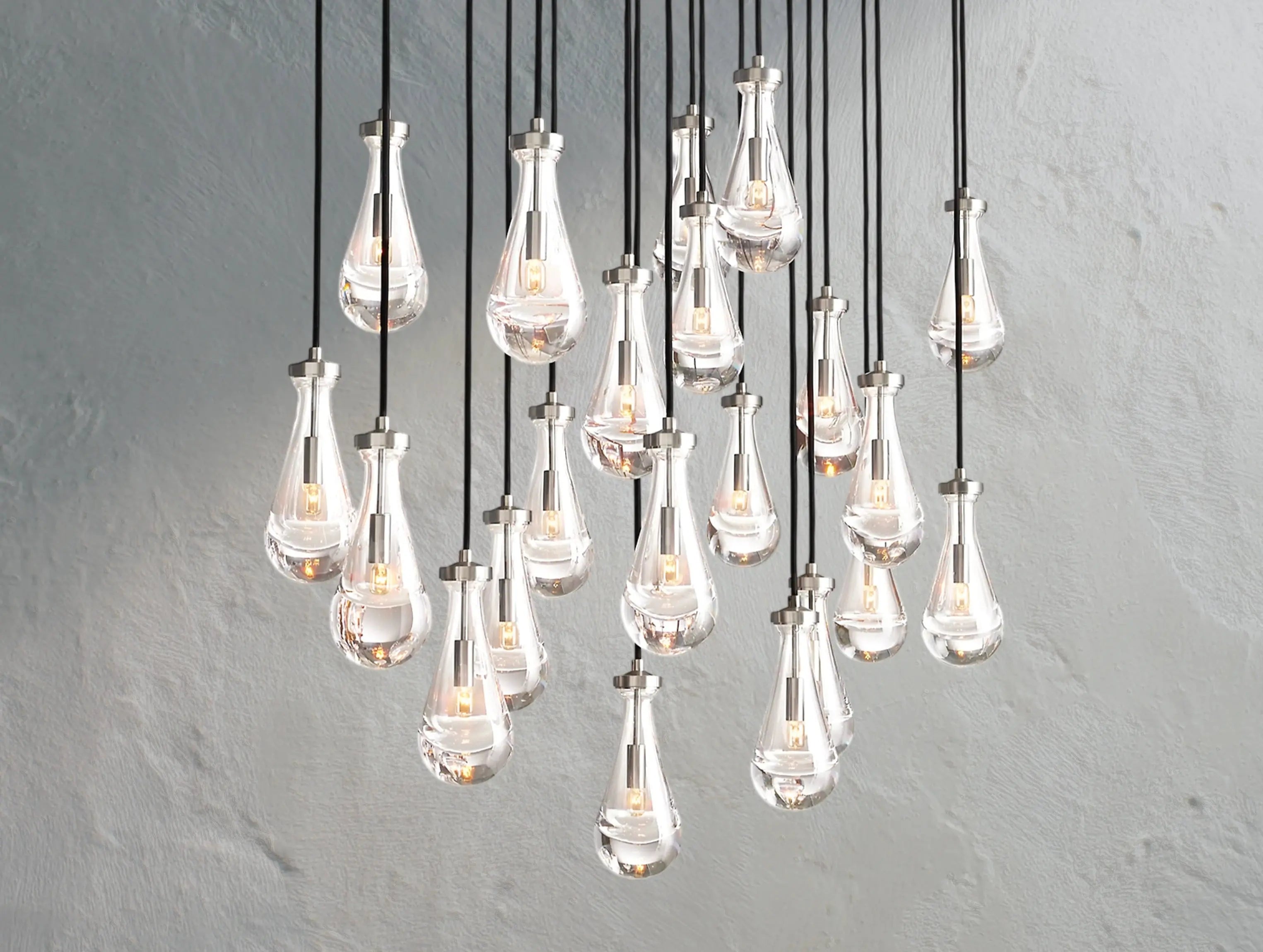 Rainfall Rectangular Chandelier ZELNO LIGHTING