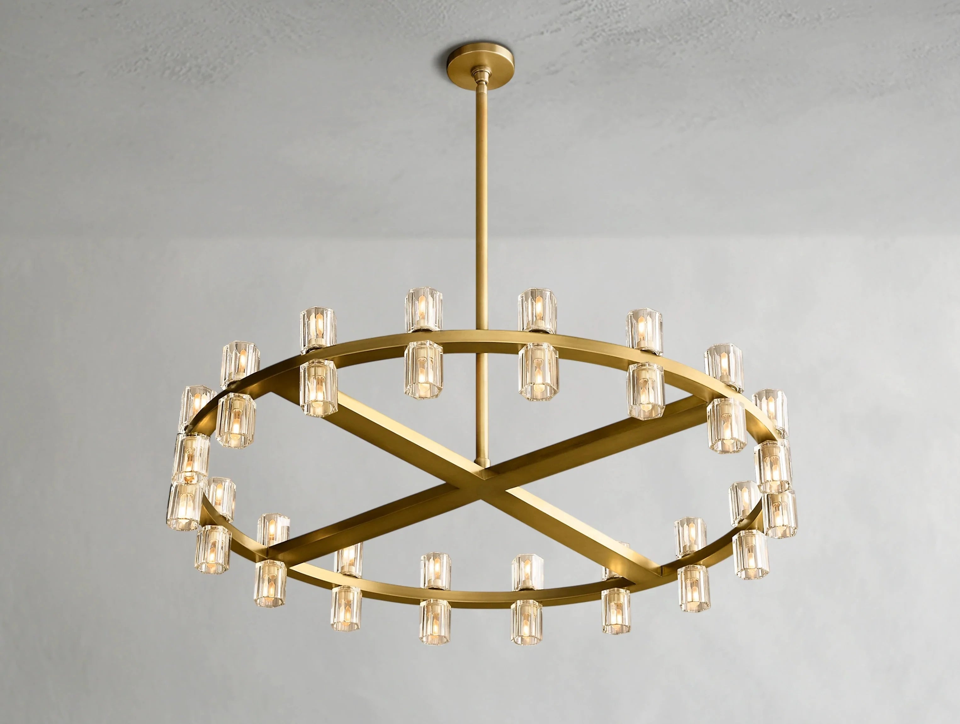 Gearra LED Round Chandelier ZELNO LIGHTING