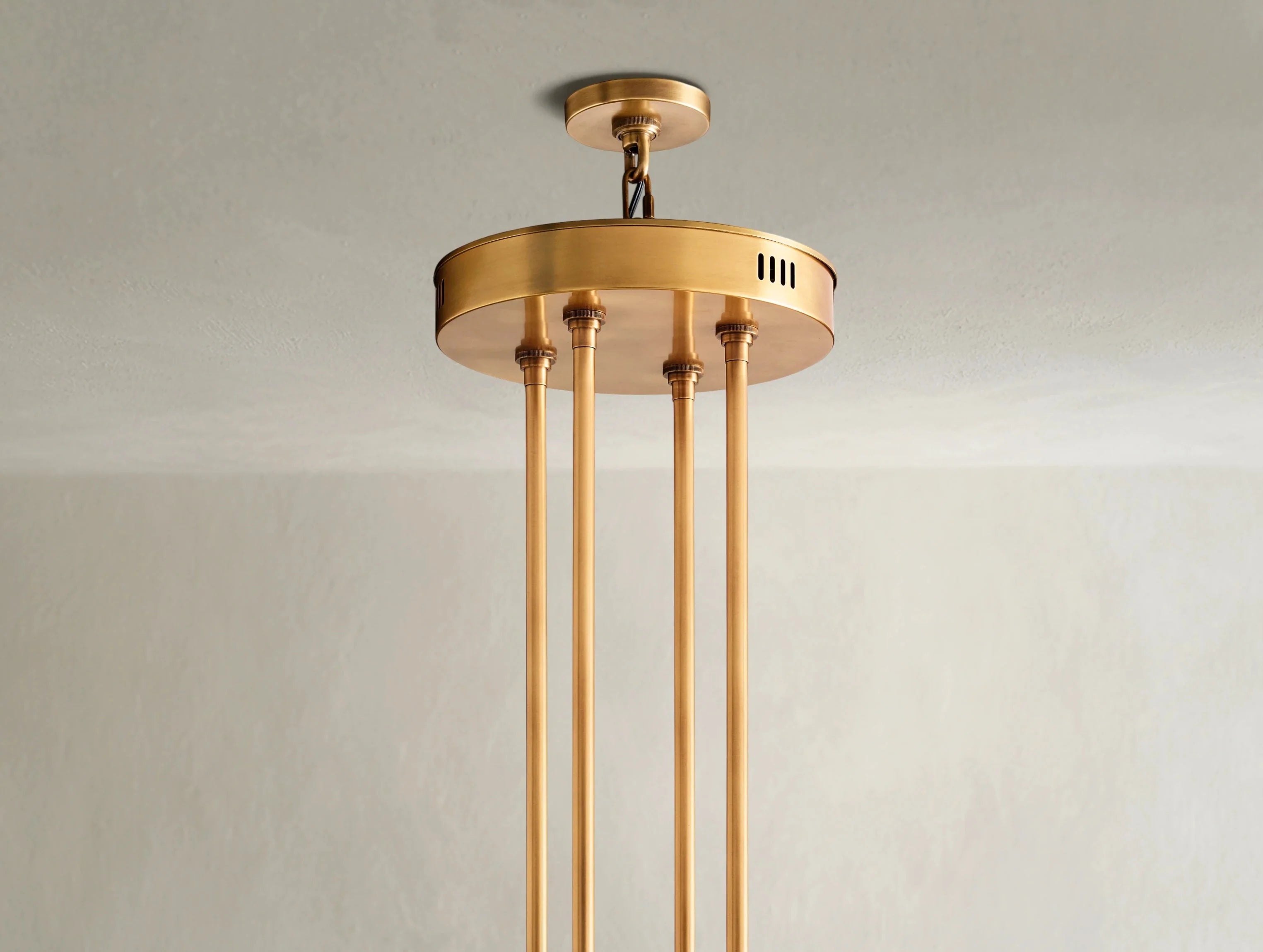 Gearra LED Round Two-Tier Chandelier ZELNO LIGHTING