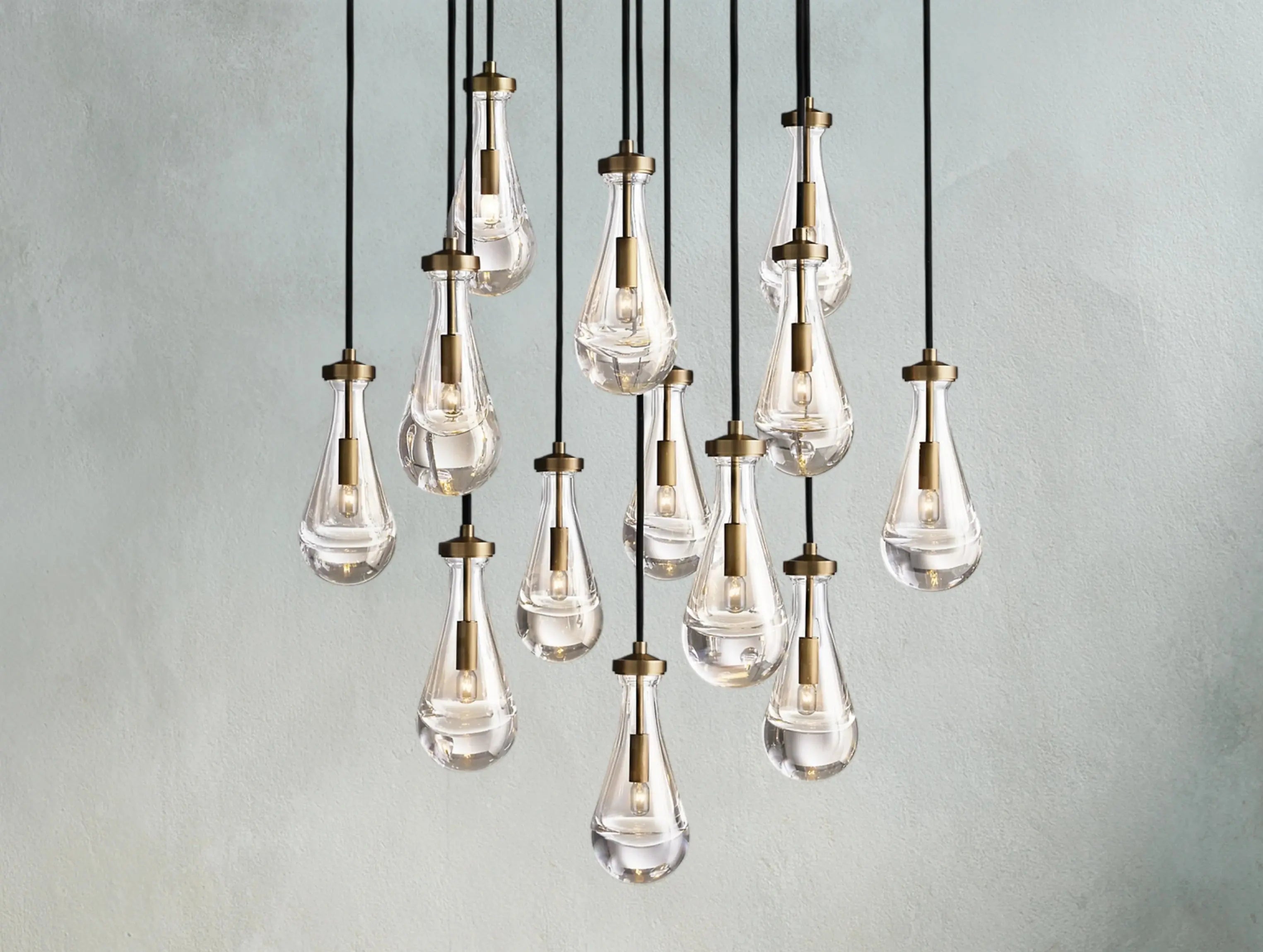 Rainfall Round Chandelier ZELNO LIGHTING