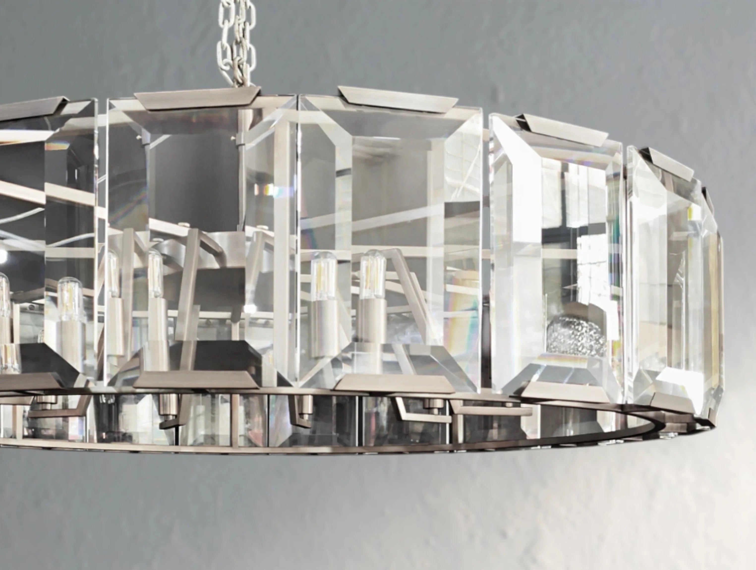 Valonne Crystal Round Chandelier ZELNO LIGHTING