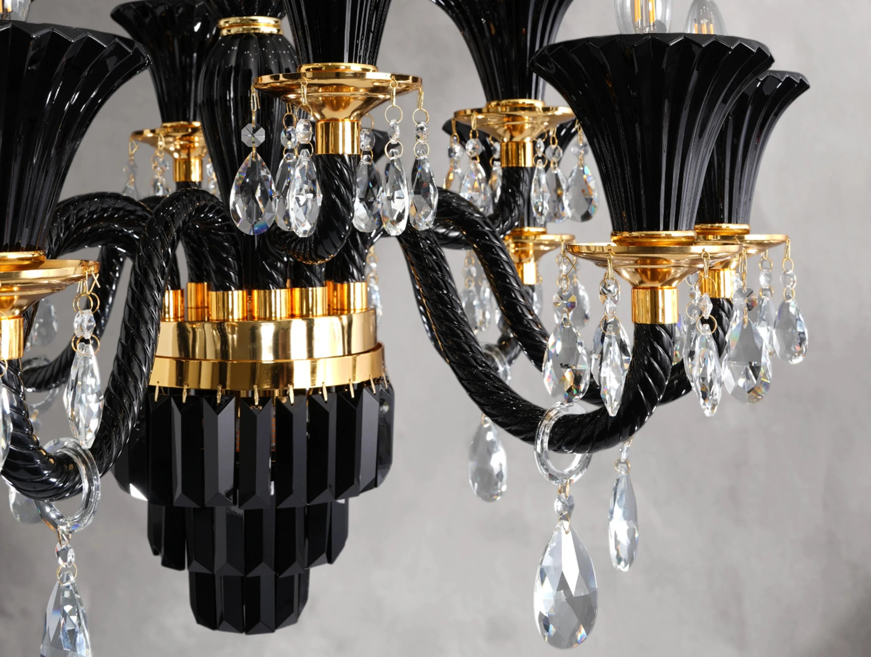 Notiasus Glass Round Chandelier ZELNO LIGHTING
