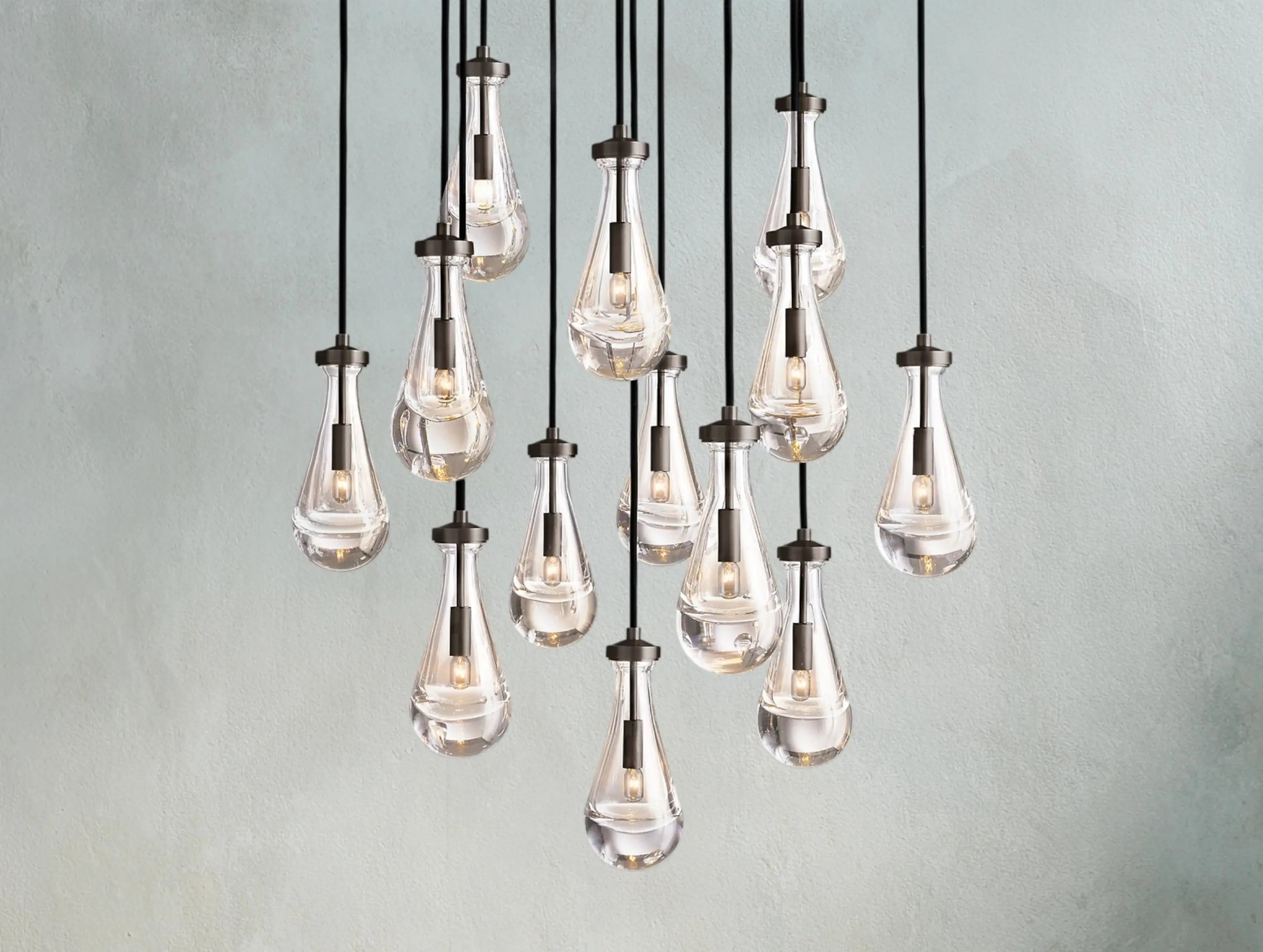 Rainfall Round Chandelier ZELNO LIGHTING