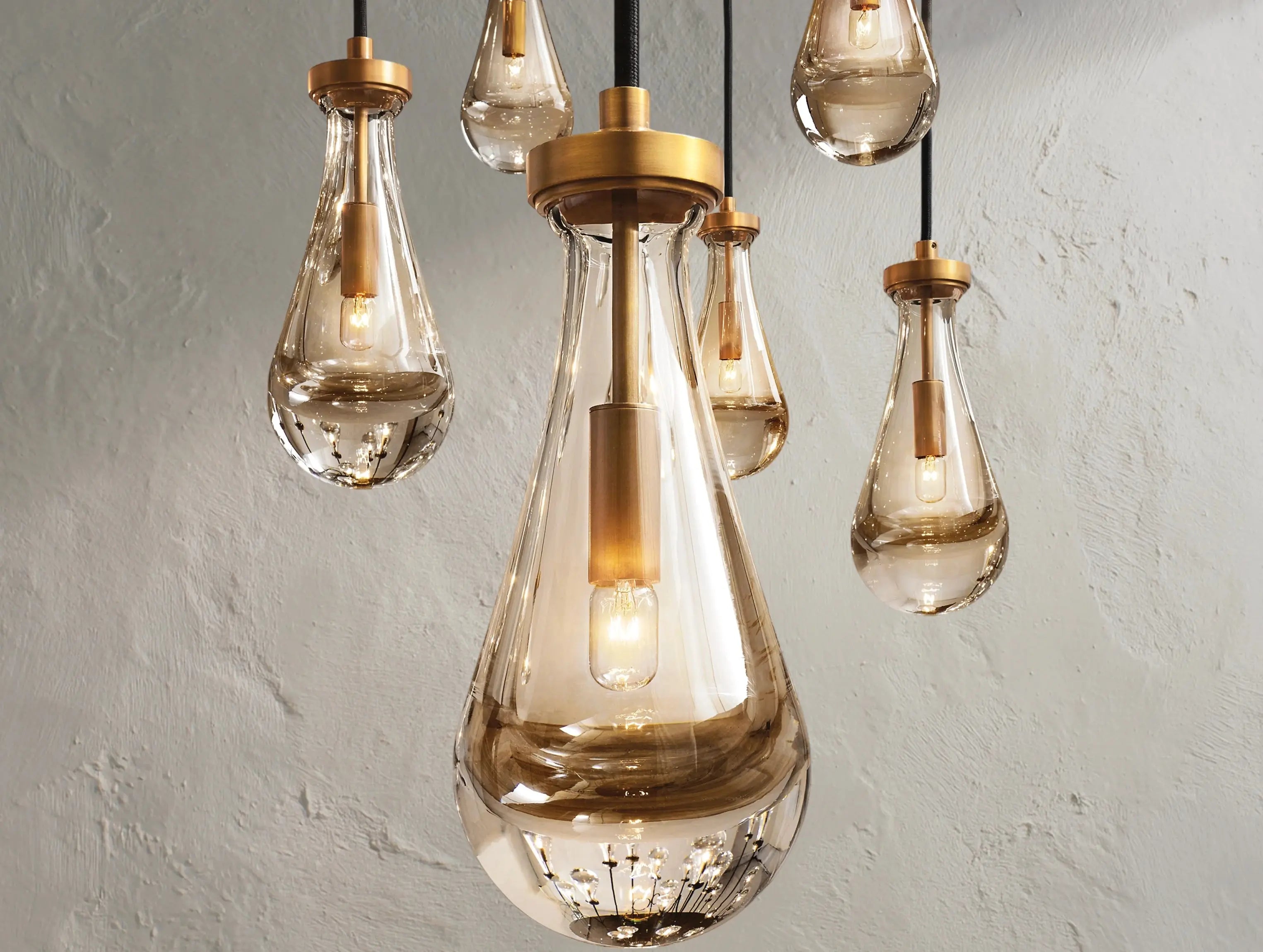 Rainfall Rectangular Chandelier ZELNO LIGHTING