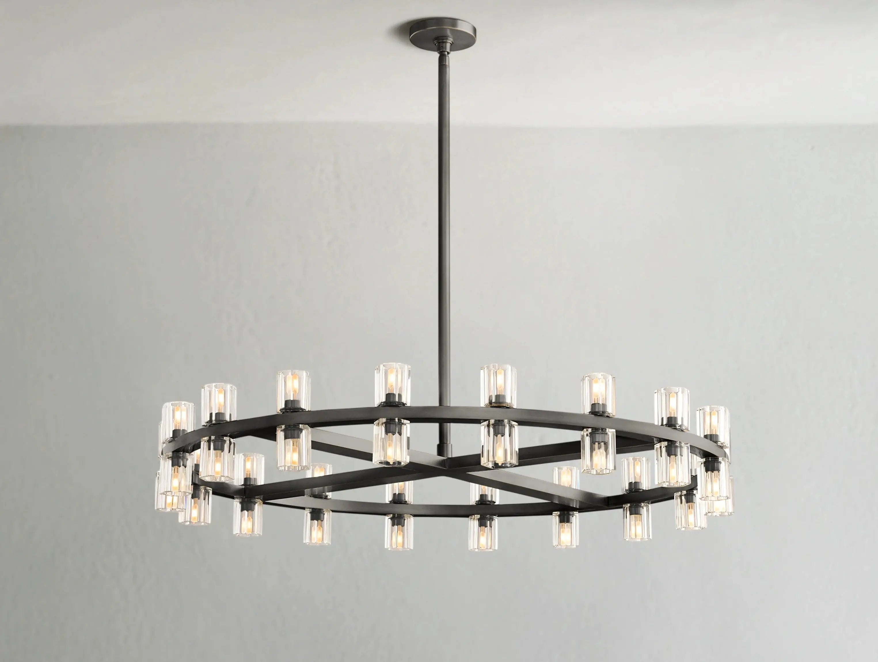 Gearra LED Round Chandelier ZELNO LIGHTING