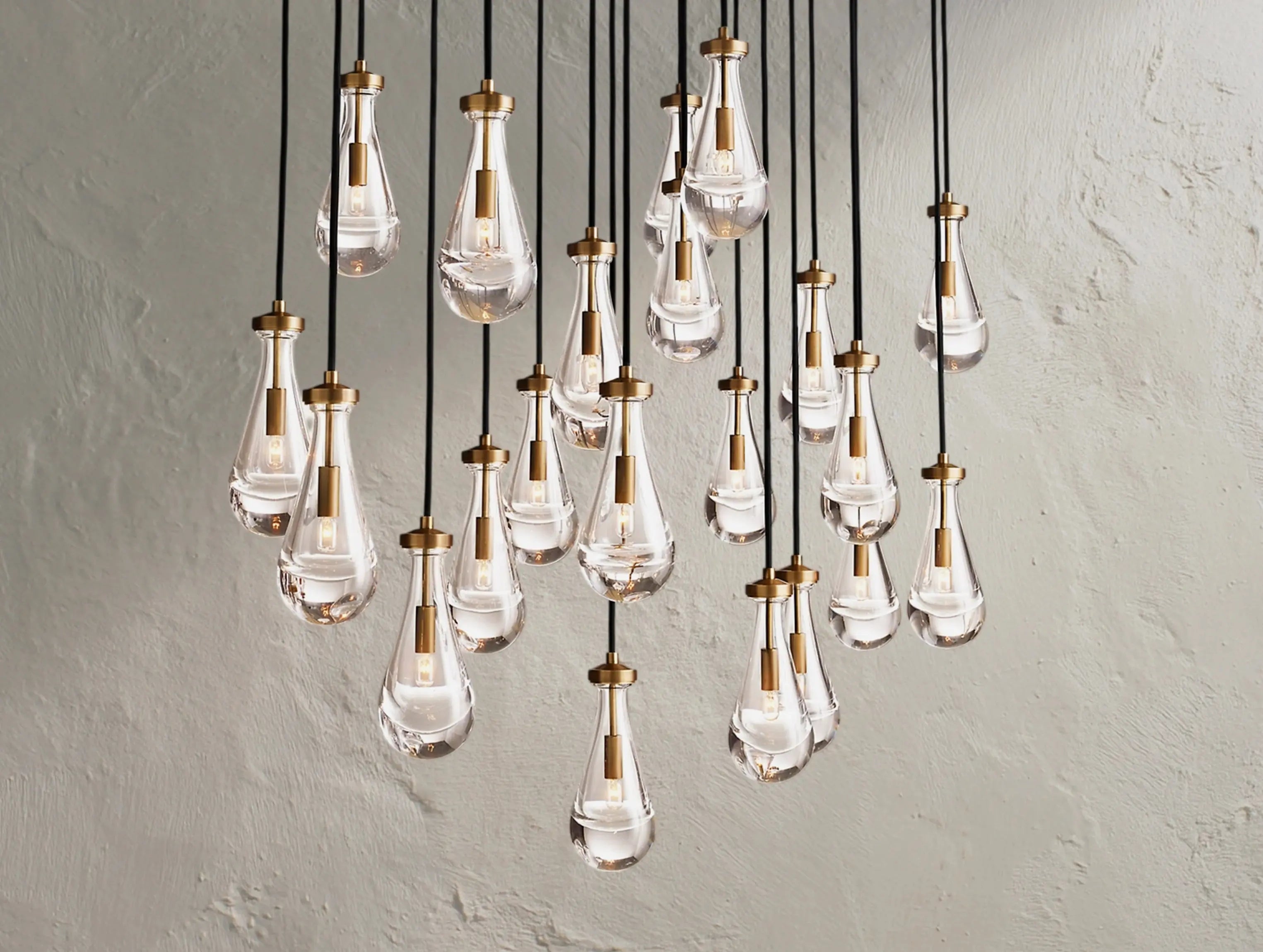 Rainfall Rectangular Chandelier ZELNO LIGHTING