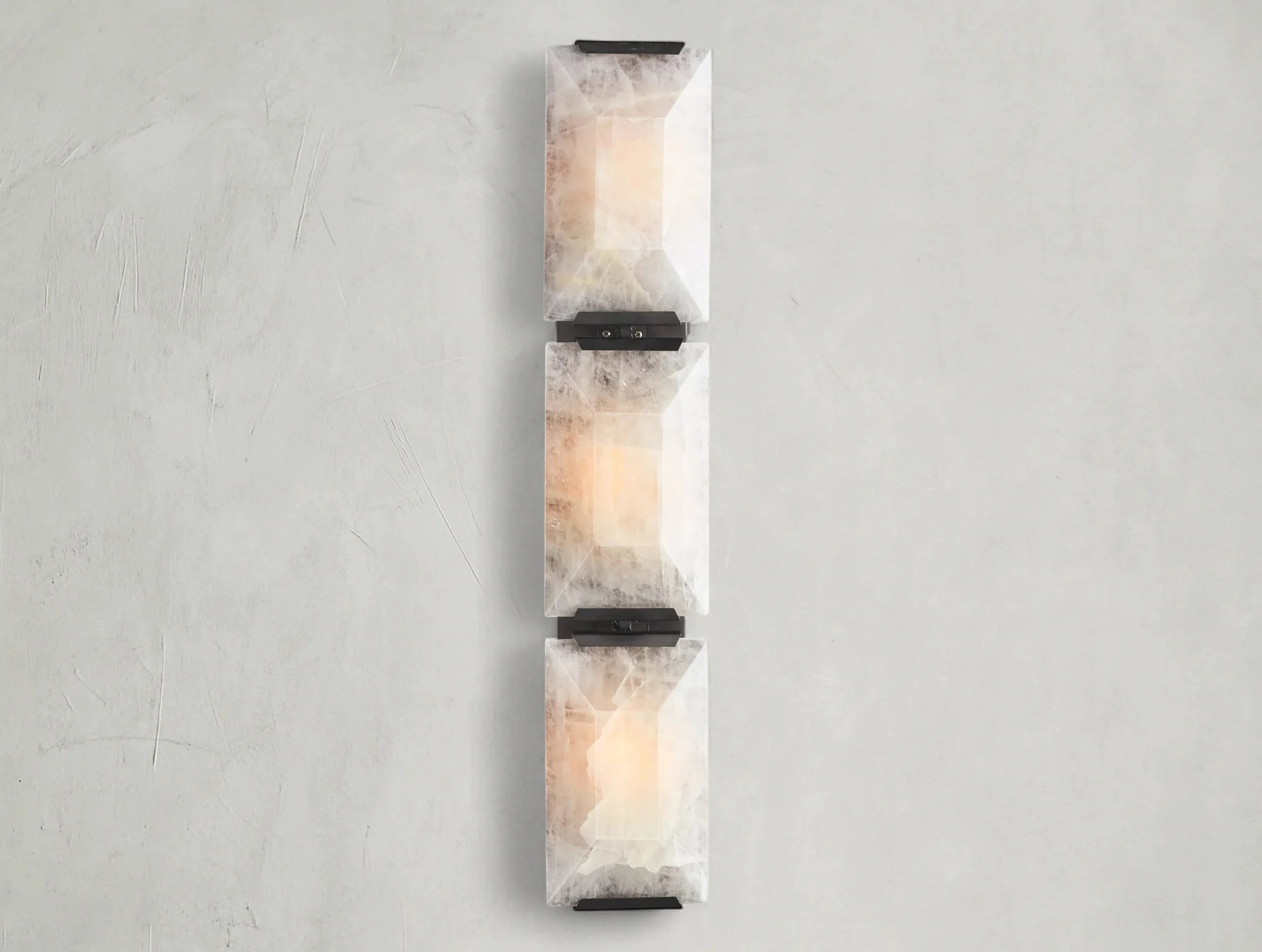 Valonne Calcite Triple Sconce ZELNO LIGHTING