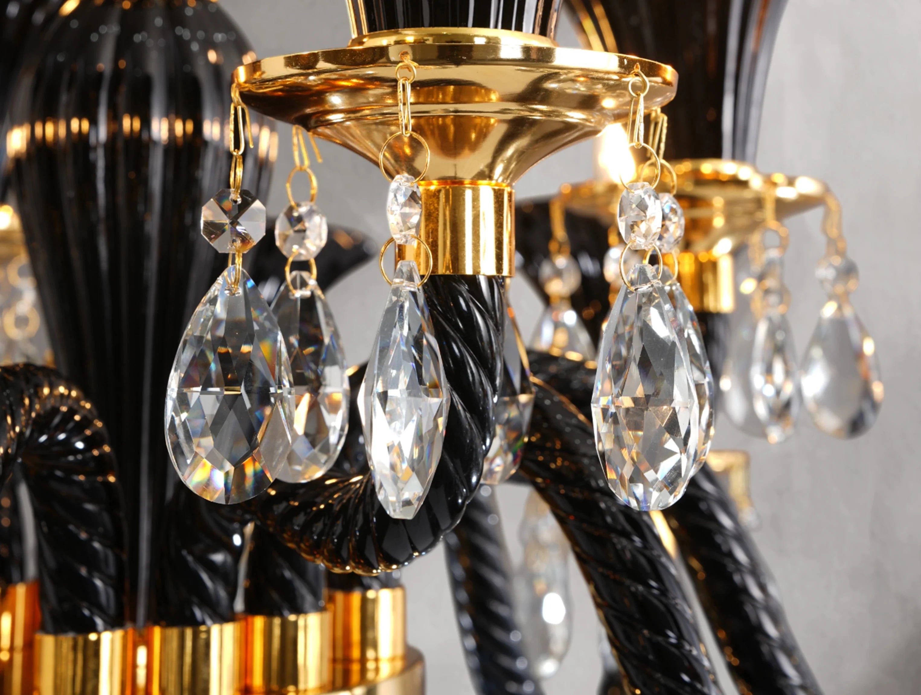 Notiasus Glass Round Chandelier ZELNO LIGHTING