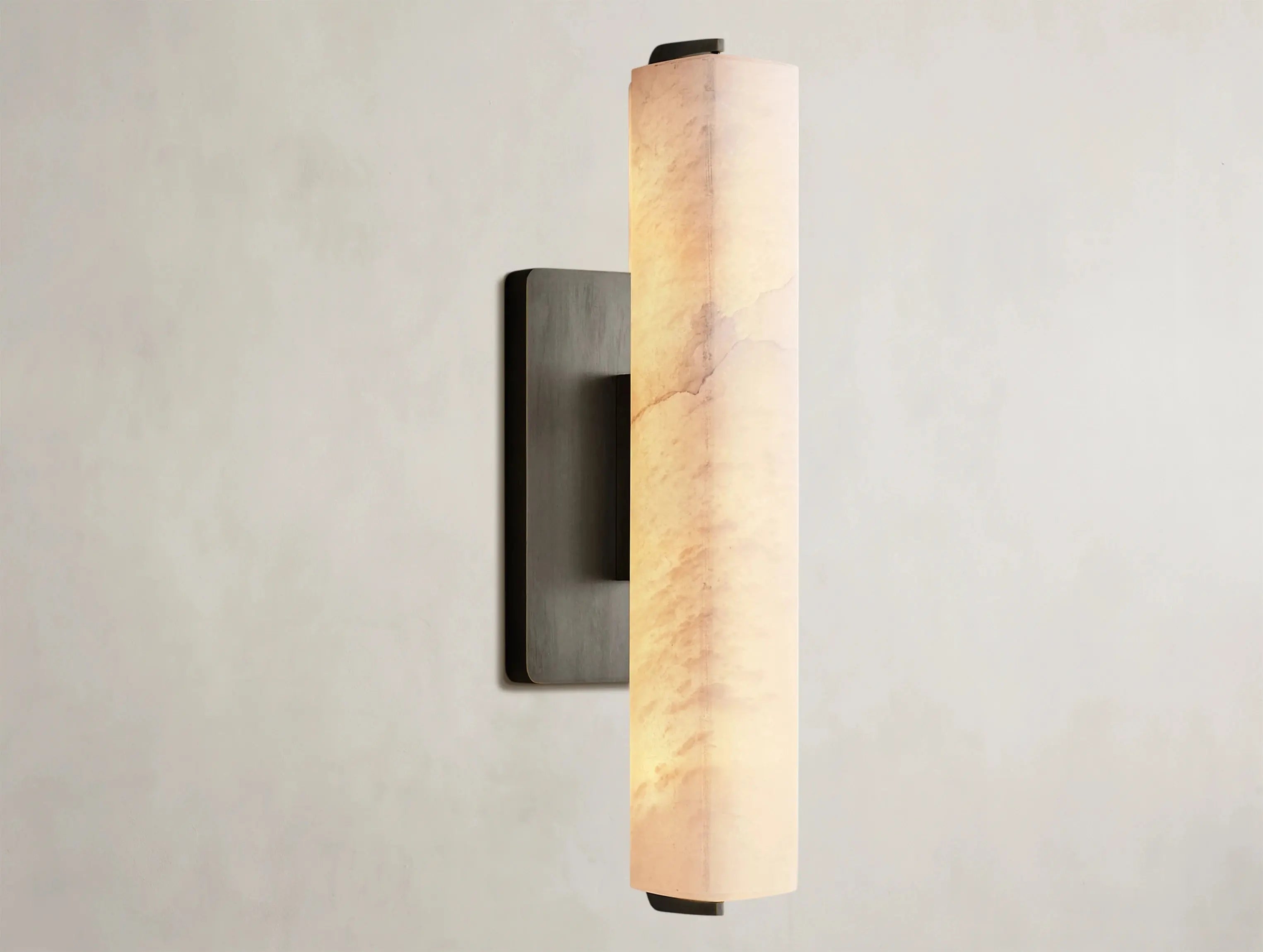 Ardubon Alabaster Single Sconce ZELNO LIGHTING
