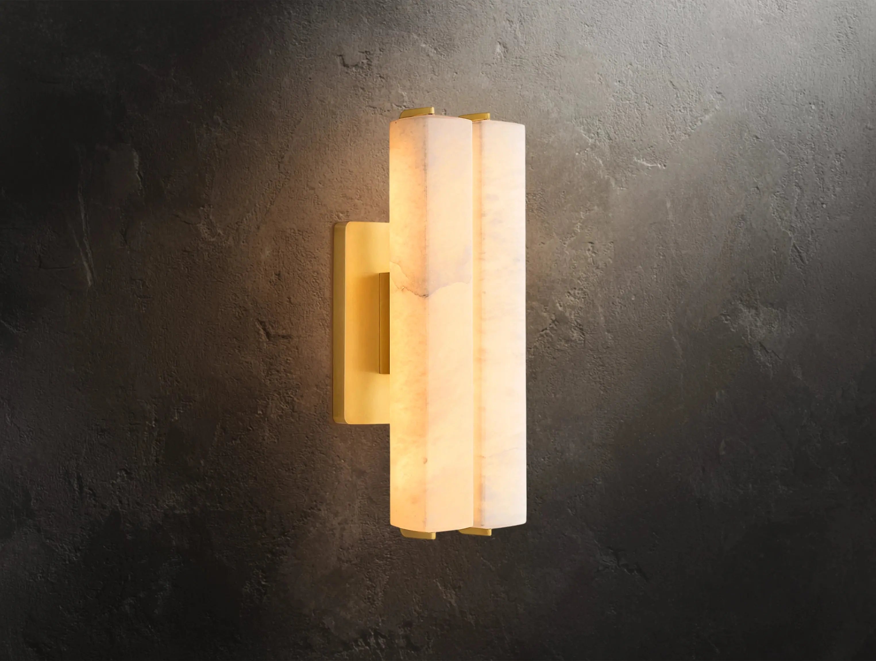 Ardubon Alabaster Double Sconce ZELNO LIGHTING