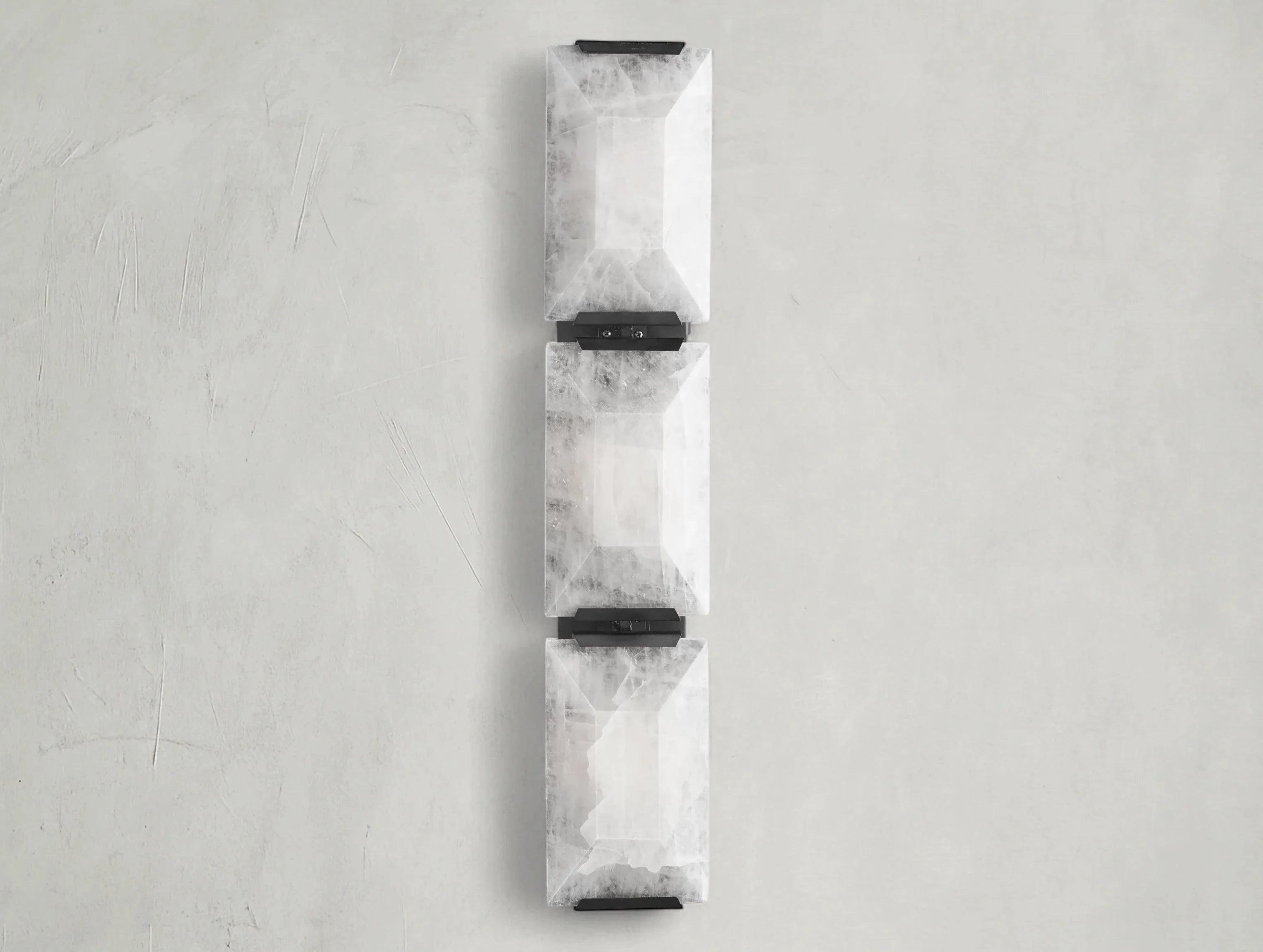 Valonne Calcite Triple Sconce ZELNO LIGHTING