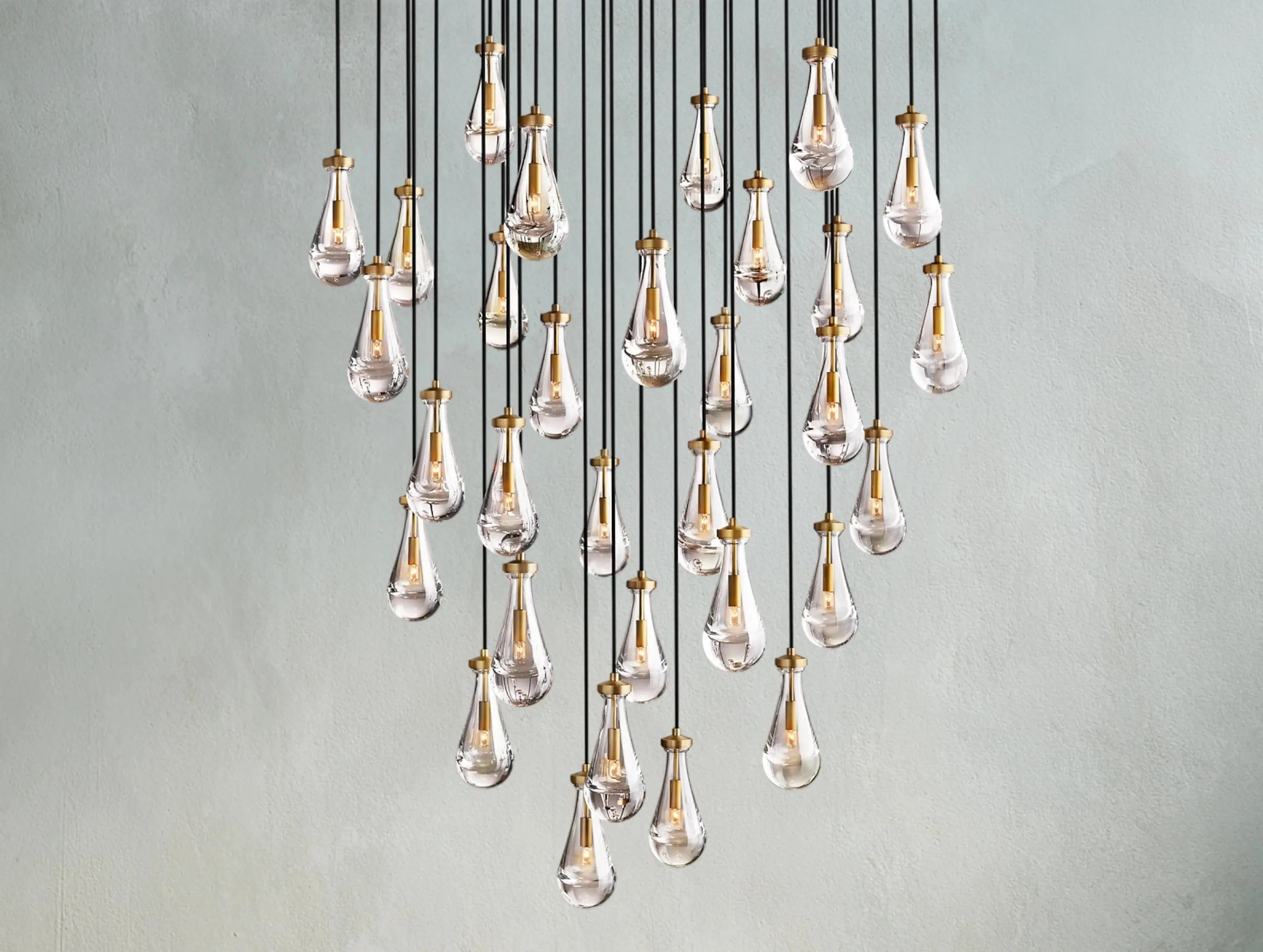 Rainfall Round Chandelier ZELNO LIGHTING