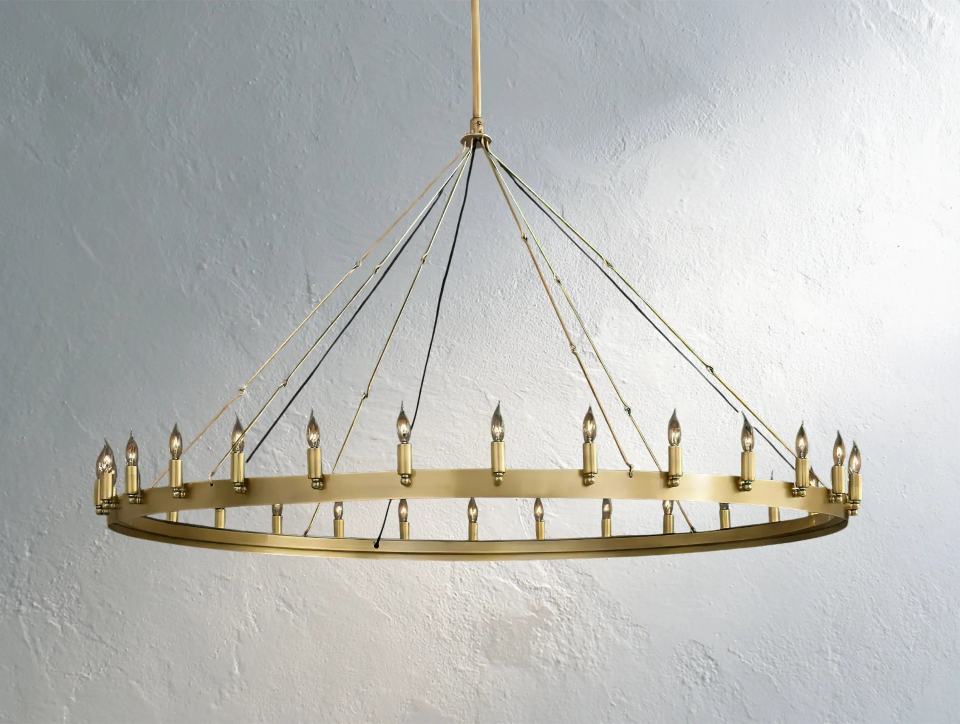 ForgeLine Vintage Filament Round Chandelier ZELNO LIGHTING