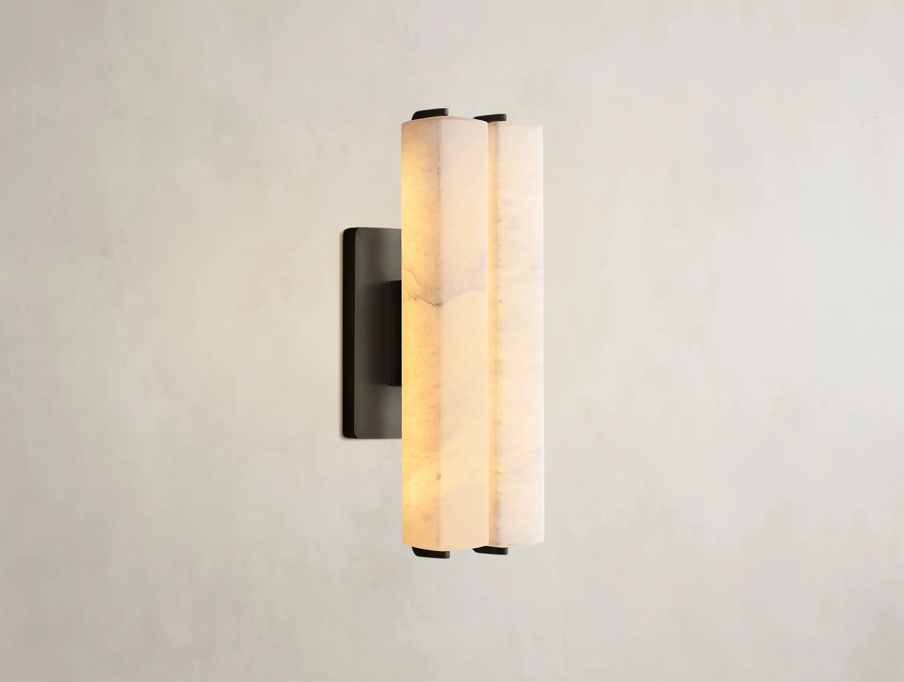 Ardubon Alabaster Double Sconce ZELNO LIGHTING