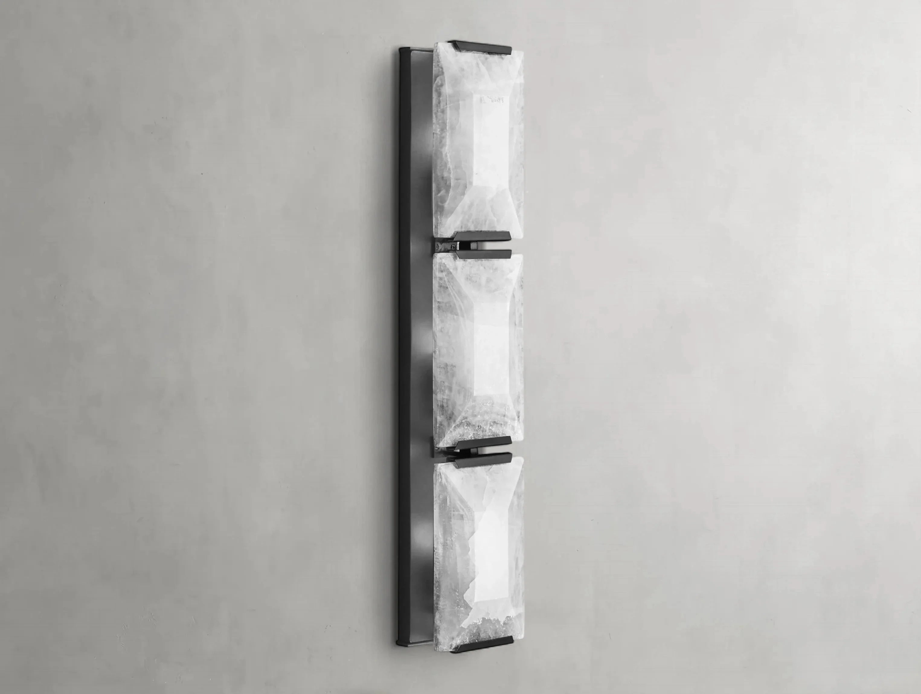 Valonne Calcite Triple Sconce ZELNO LIGHTING