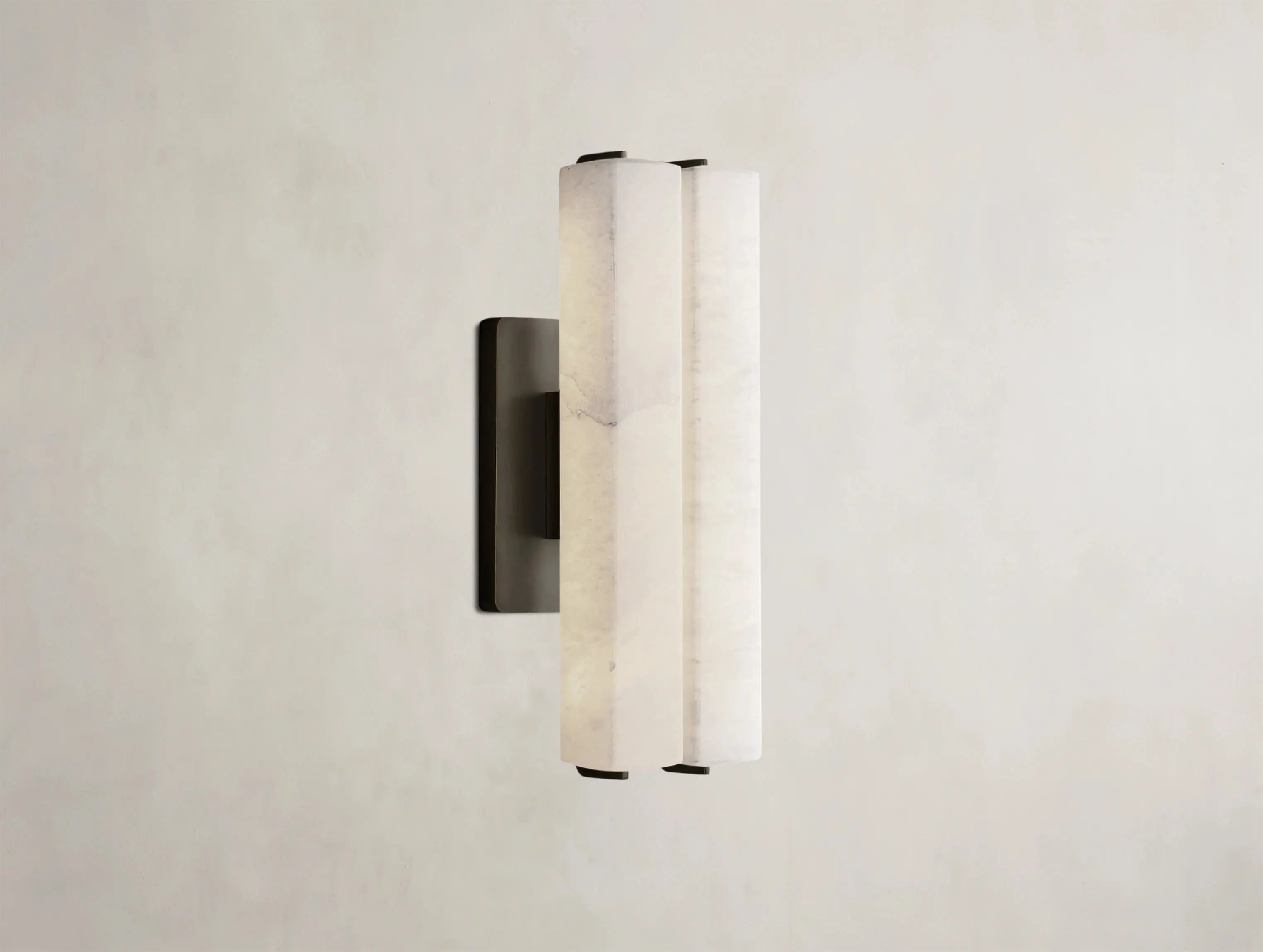 Ardubon Alabaster Double Sconce ZELNO LIGHTING