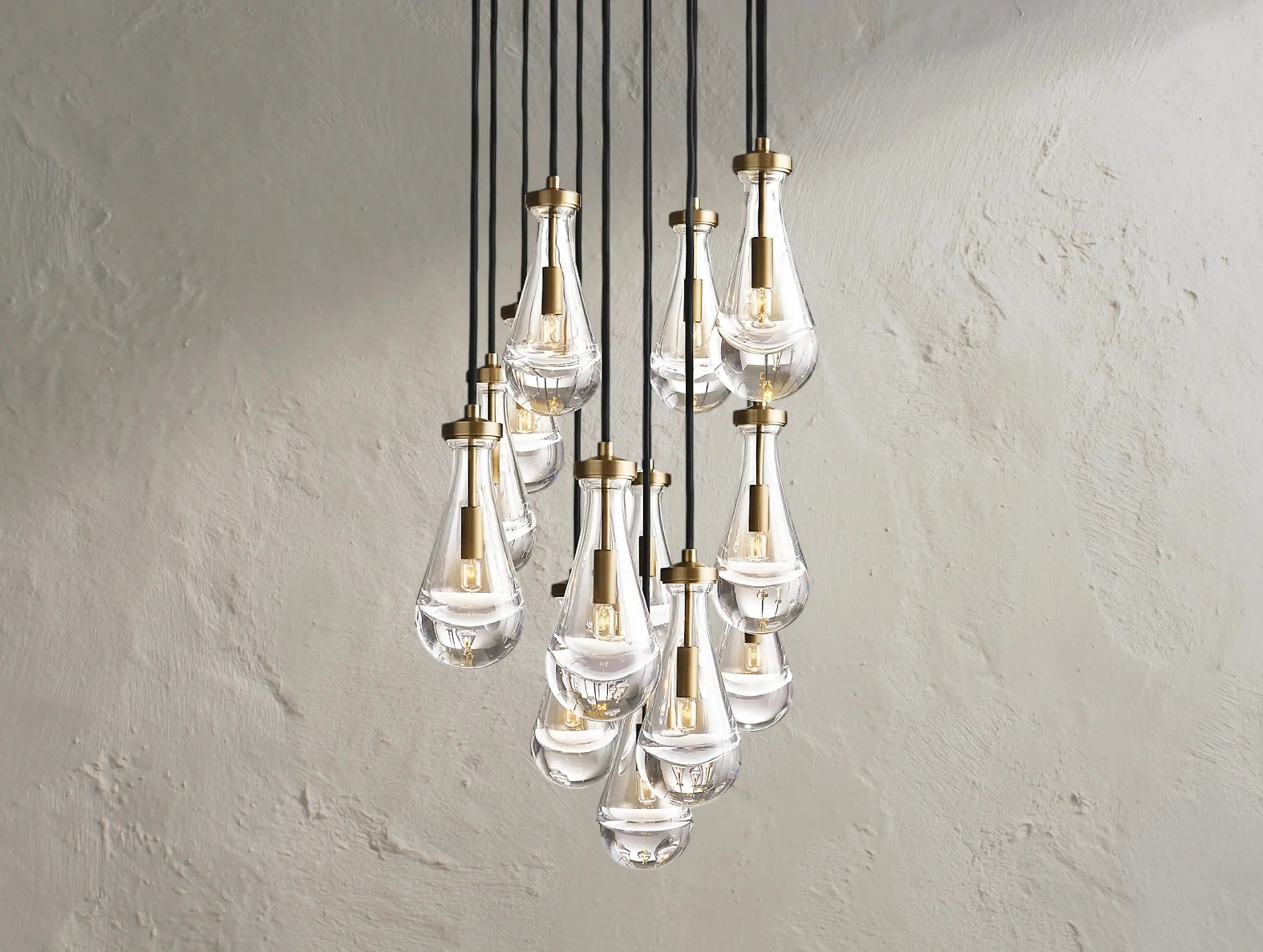 Rainfall Rectangular Chandelier ZELNO LIGHTING